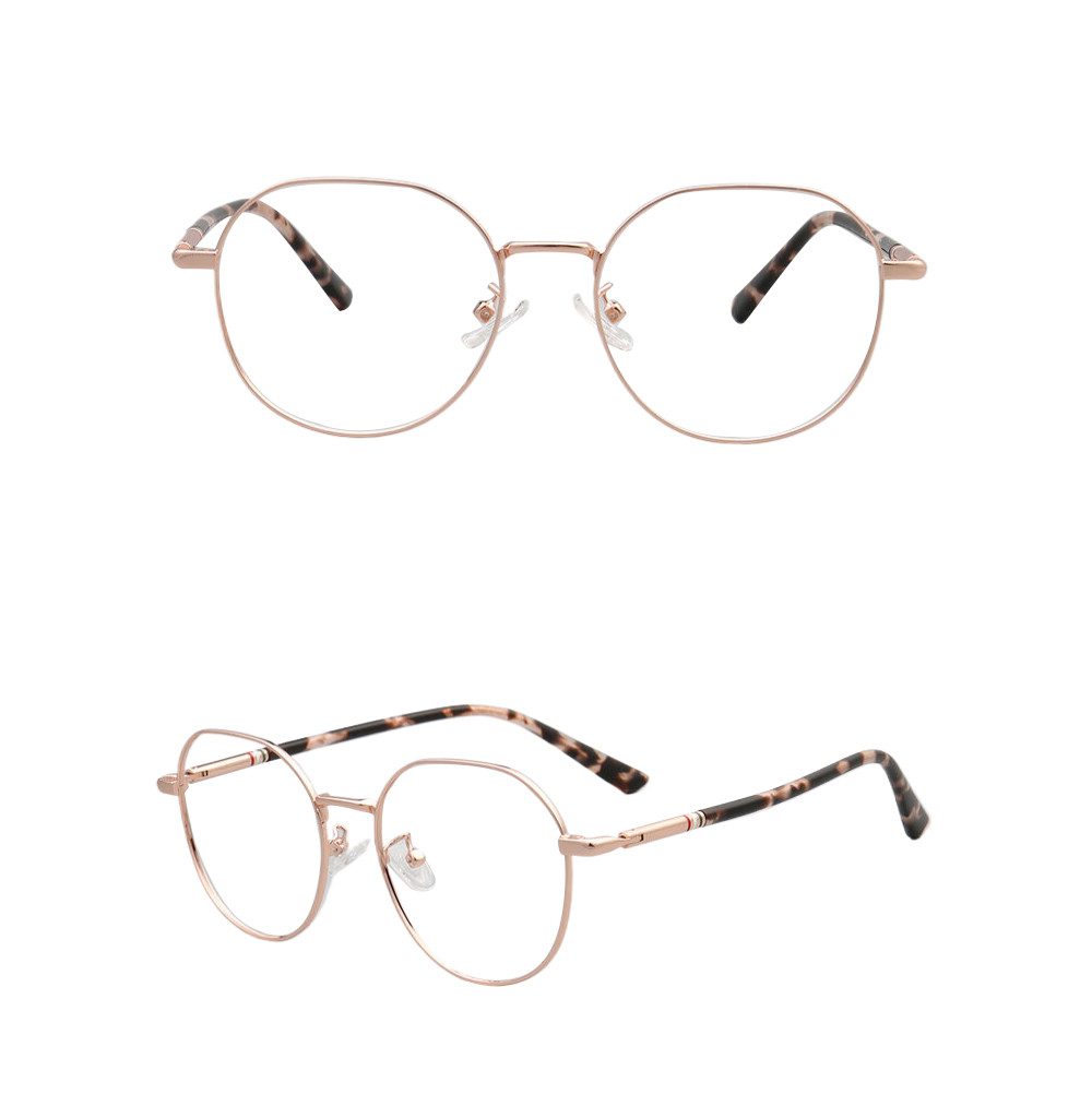 PACIEA Lesebrille Damen Herren Anti Blaulicht Oversized Metall Rundrahmen Klassische
