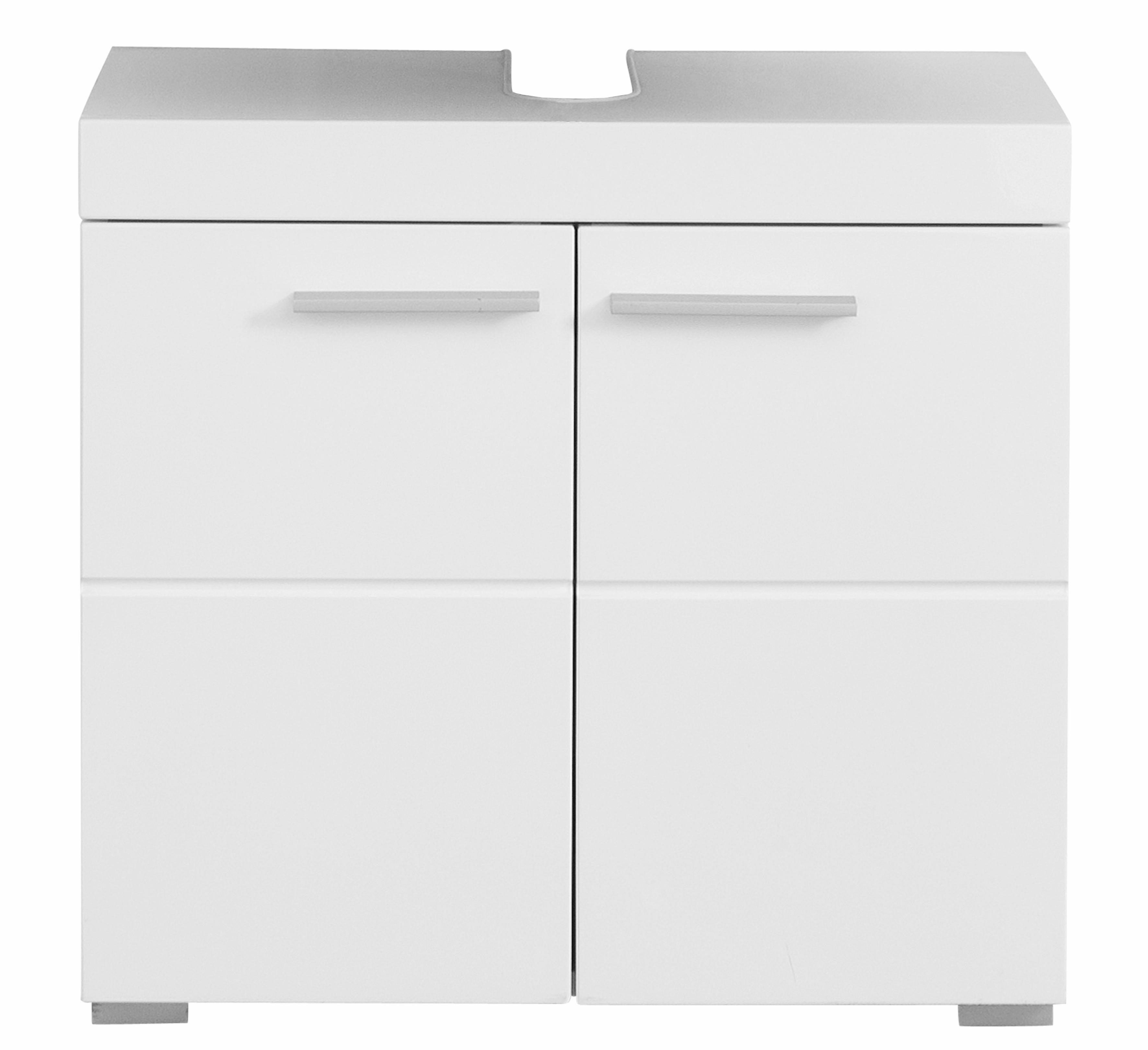 welltime Waschbeckenunterschrank Avena Waschtisch 2türig- Aussparung 26/8 cm - (B/T/H) 60/34/56 cm