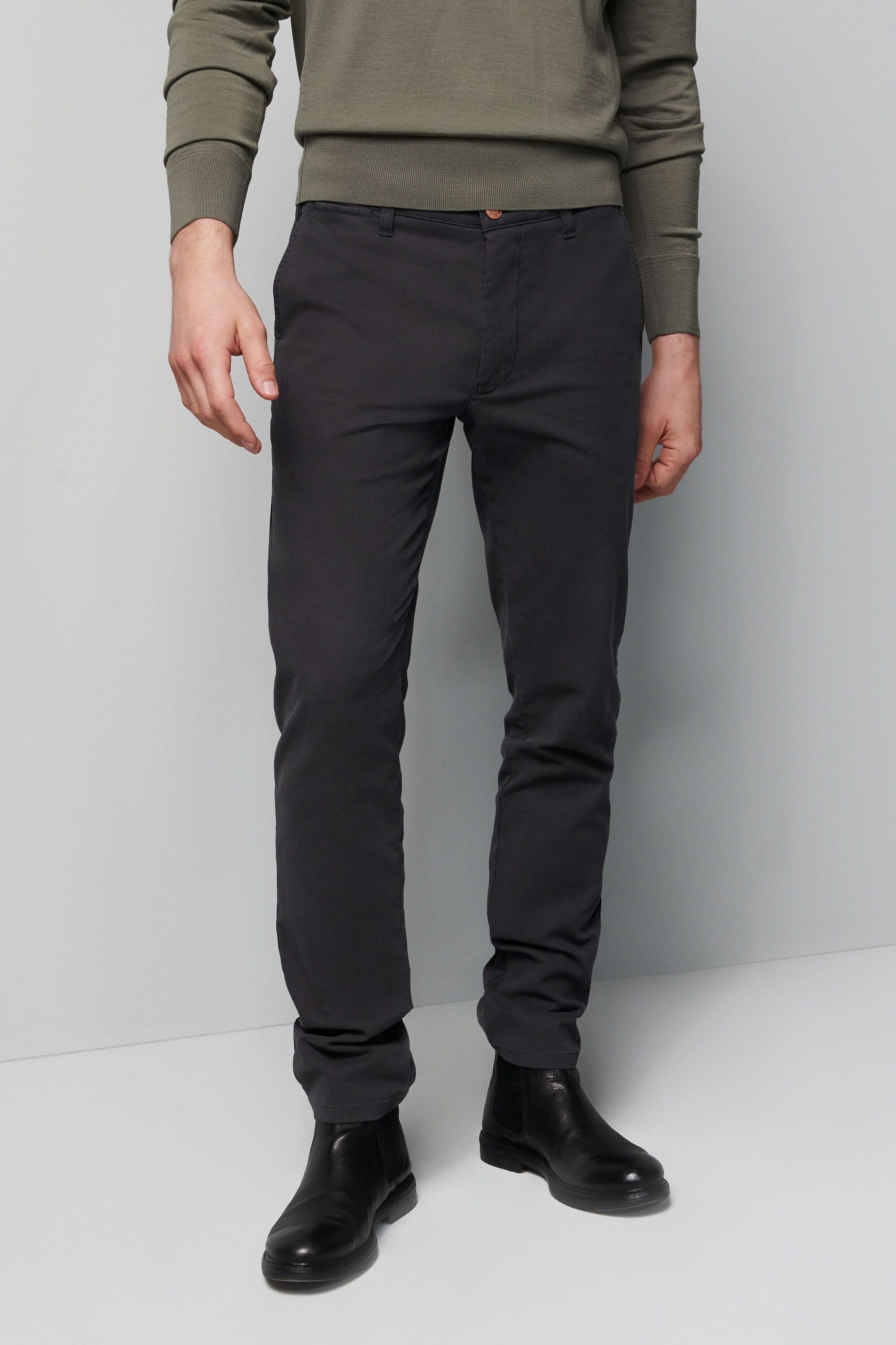 MEYER Chinos M5 Chino M5 Chino im unifarbenem Design