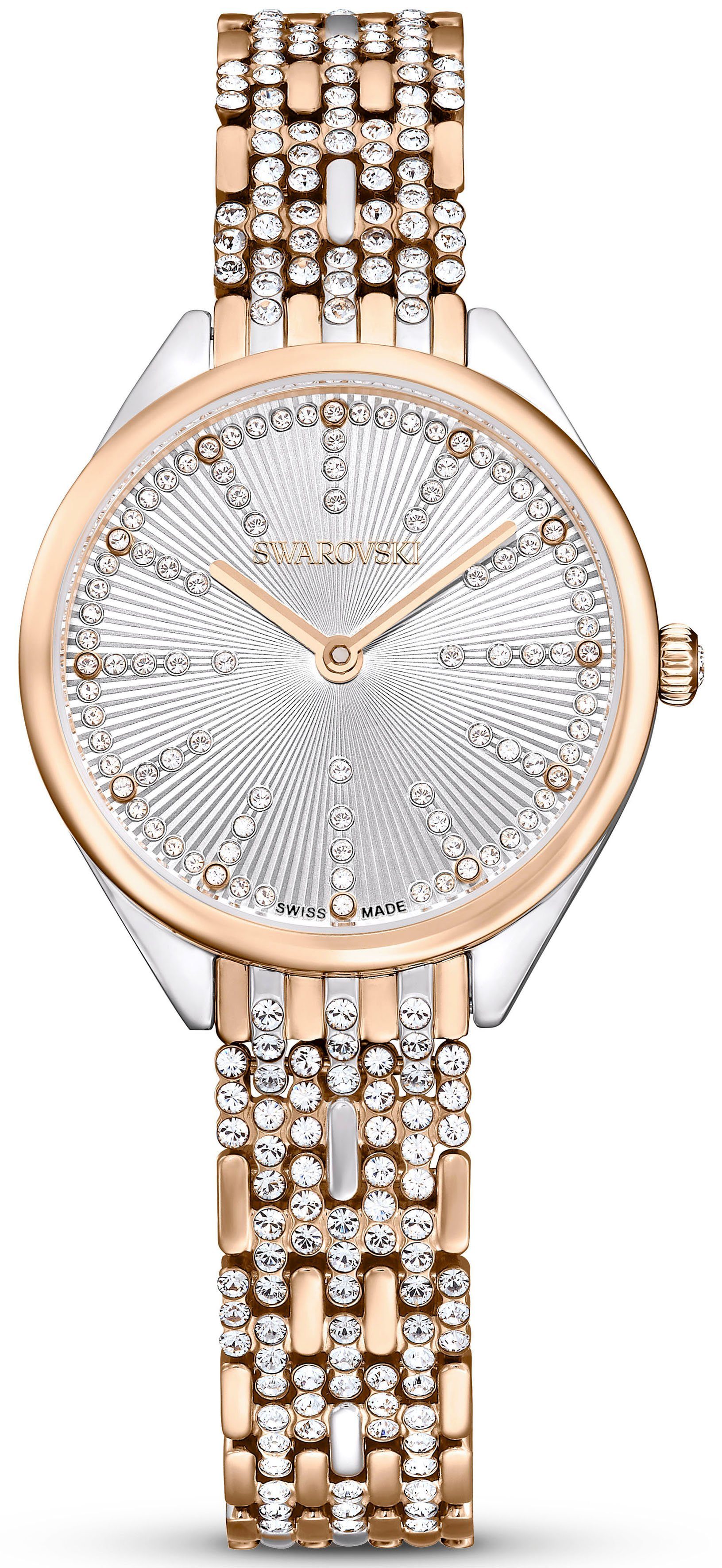 Swarovski Quarzuhr ATTRACT PAVÈ 5649987, Armbanduhr, Damenuhr, Swarovski-Kr günstig online kaufen