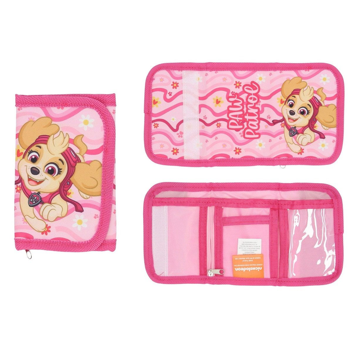 PAW PATROL Geldbörse - Portemonnaie/Geldtasche für Jungen & Mädchen mit Chase & Co. (1-tlg), mit Klettverschluss