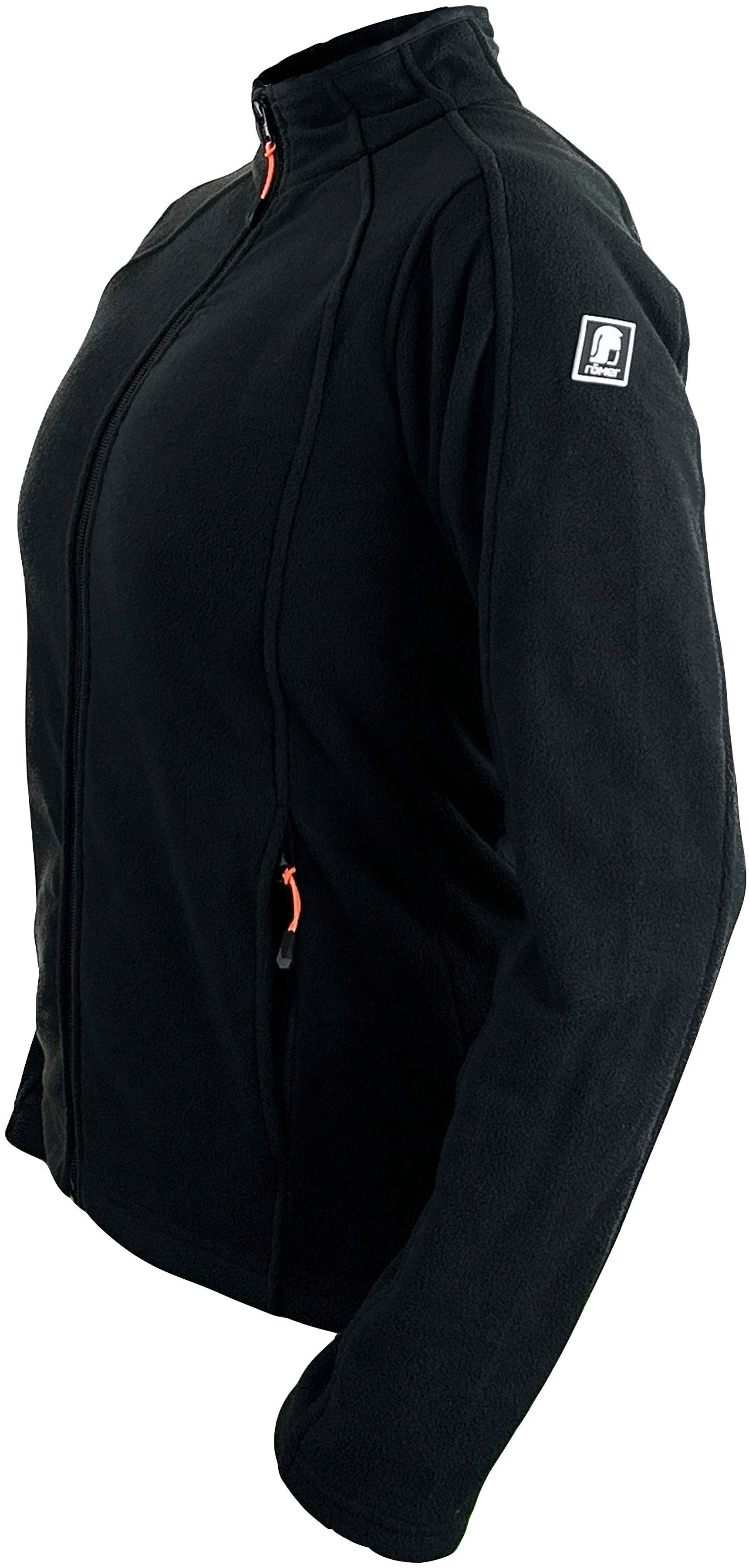 römer Fleecejacke Outstars® im taillierter Damenschnitt, aus wärmenden Polarfleece
