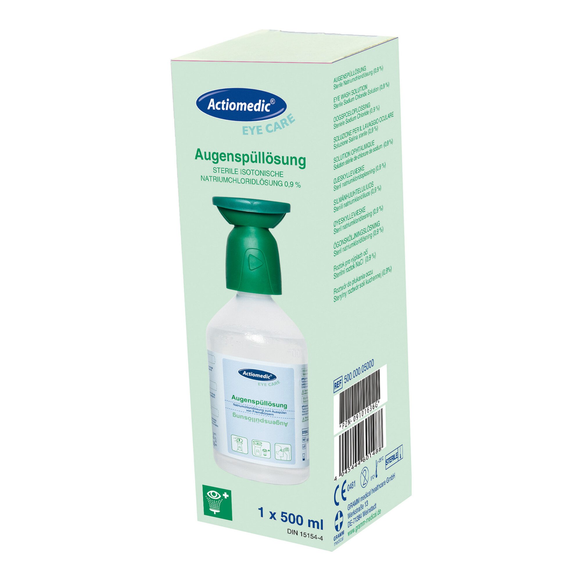 GRAMM medical Erste-Hilfe-Set GRAMM medical Actiomedic Eye Care Augenspülflasche mit Natriumchloridl