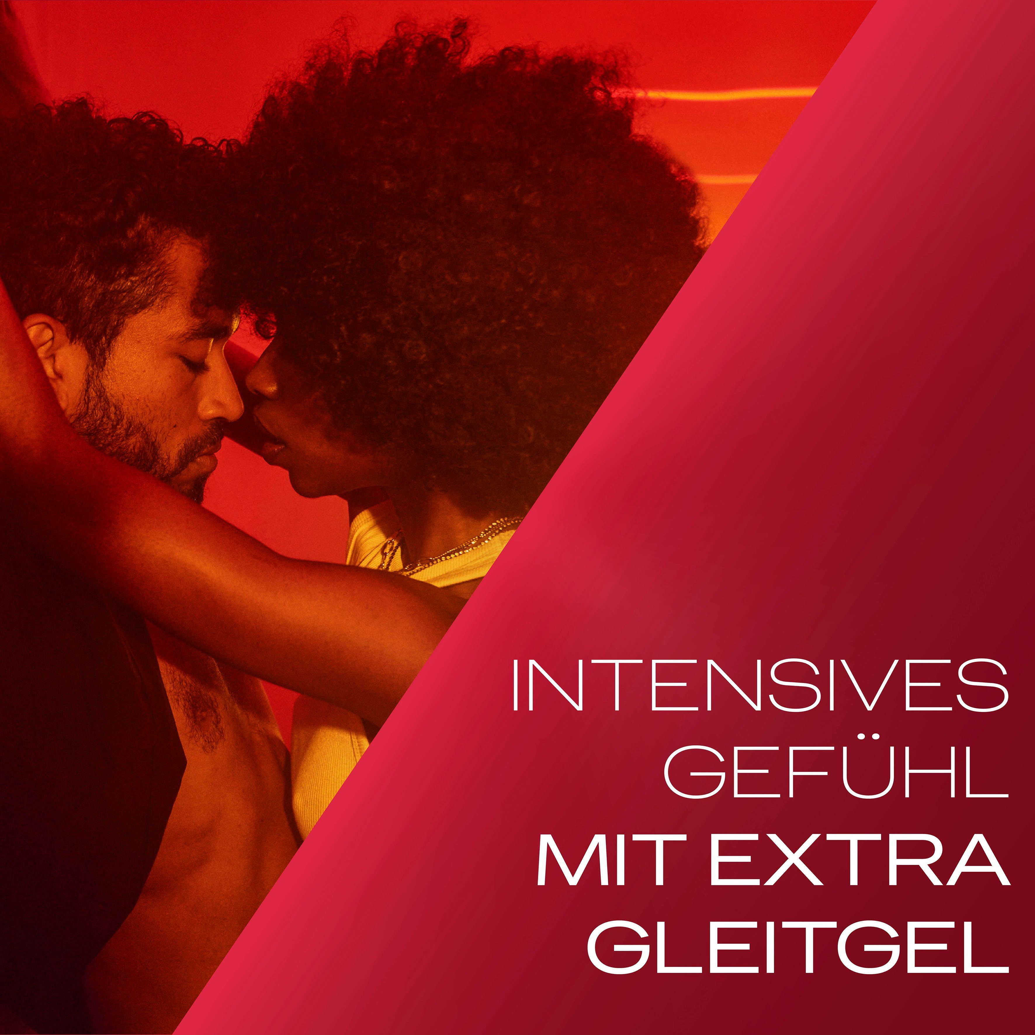 Gefühlsecht 8 Kondome dünn intensives Gleitgel mit Packung, Gefühl, durex extra Extra für Feucht ein St.,