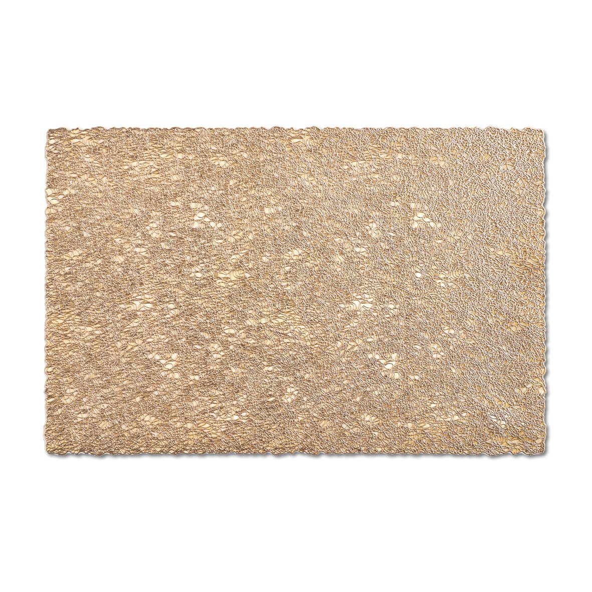Zeller Present Platzset Weave, (1-St), Kunststoff, gold, 45 x 30 cm (1 Stück)