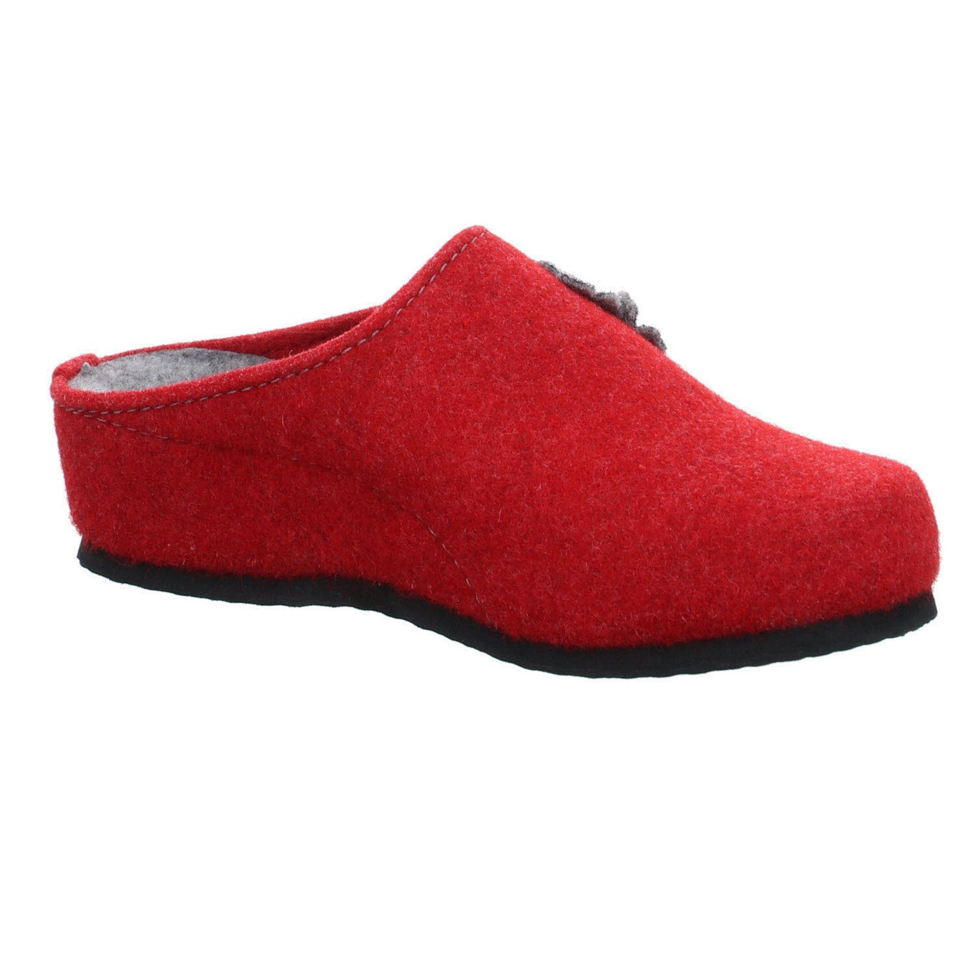 Slipper Hausschuhe Damen Hausschuh Cosy Hausschuh Textil Ara rot+lila-mittel