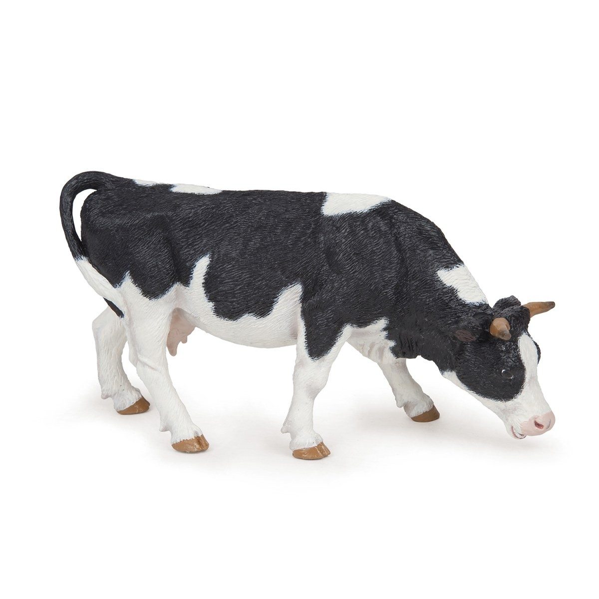 papo Spielfigur Grasende Holstein Kuh 15 cm für Bauernhofspiele, detailreich gestaltet