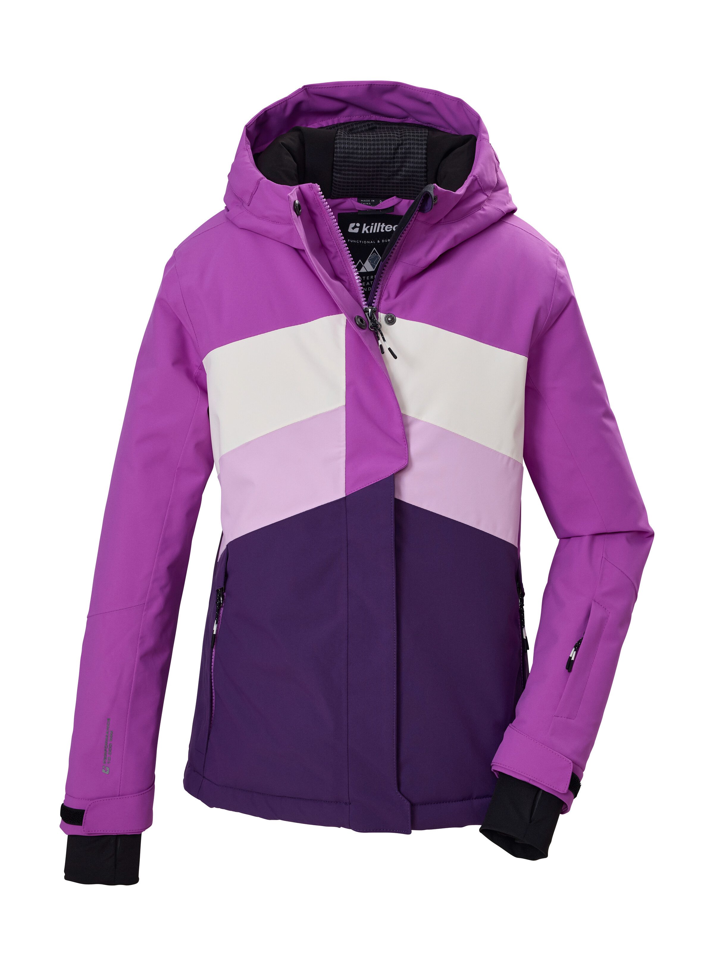 Killtec Skijacke KSW 196 GRLS SKI JCKT Wind- und wasserdichte Skijacke mit verstellbaren Details