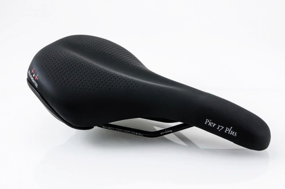 P&P Bequemsattel Fahrradsattel P&P Bequemsattel Pier 17 Plus 517P schwarz, Uni, 280x165mm