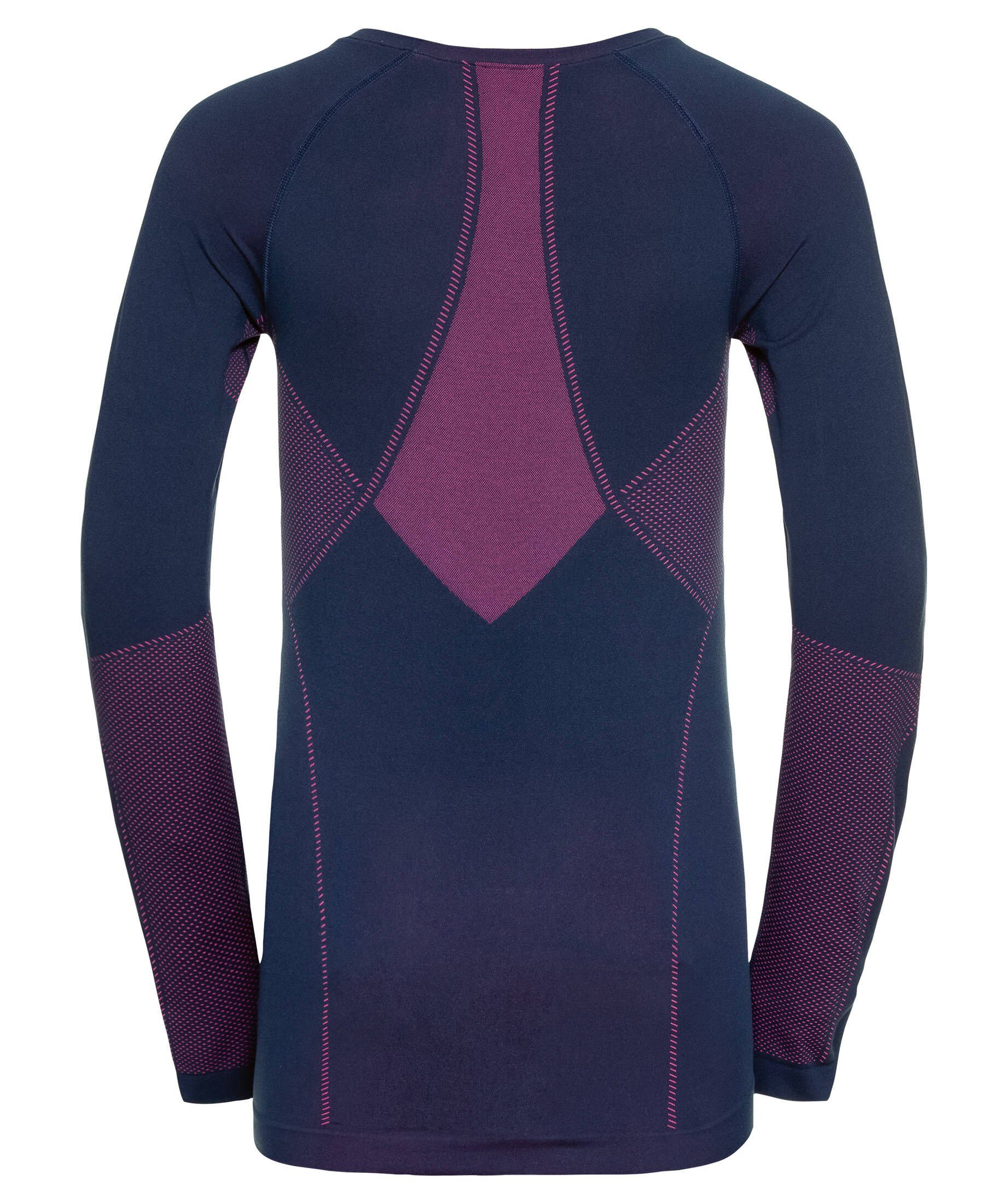 Damen Funktionsunterhemd Funktionsunterwäsche (1-St) Fit Odlo 2-teilig Slim marine Lang (300)