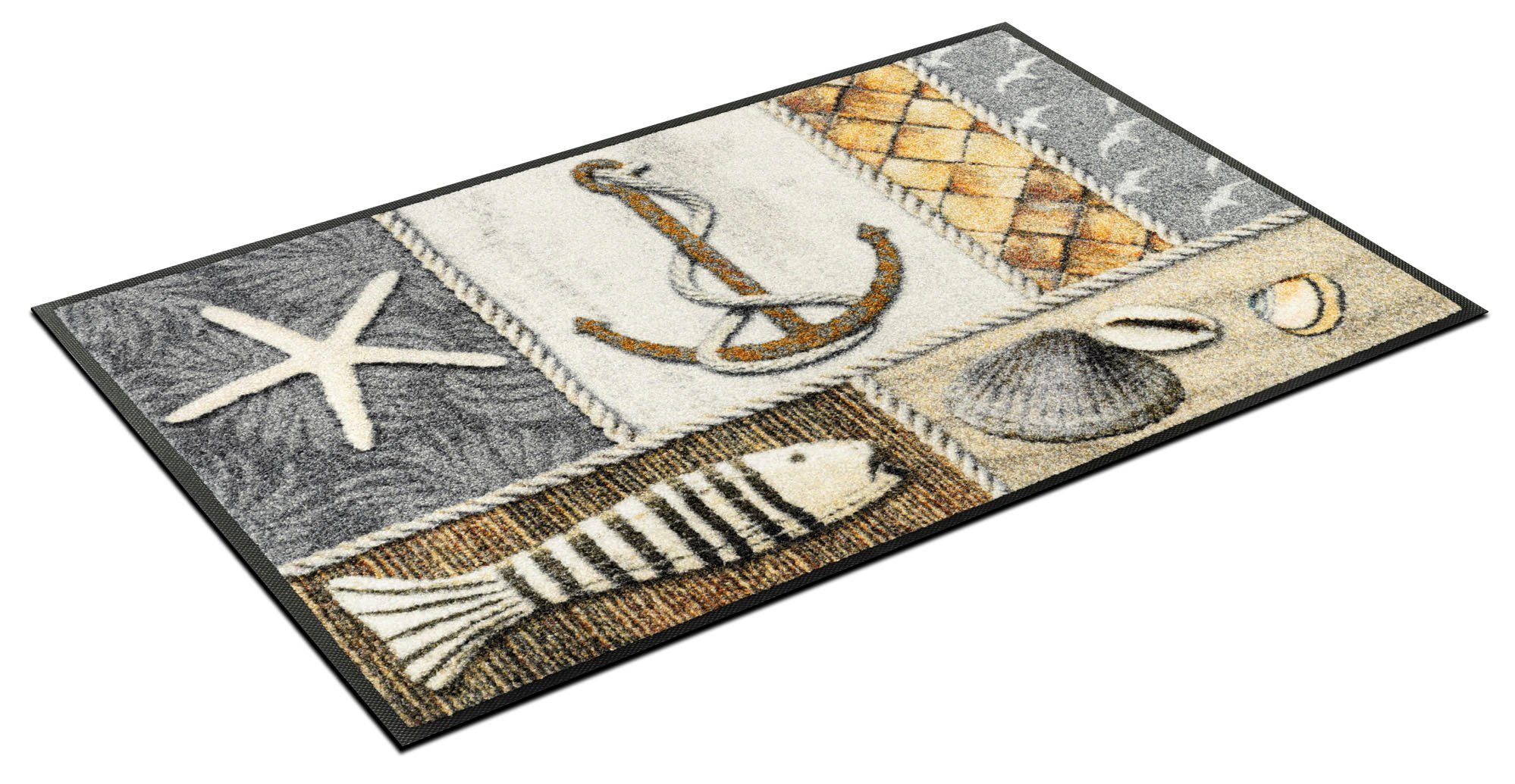 wash+dry by Kleen-Tex Fußmatte Coastline, rechteckig, Höhe: 7 mm günstig online kaufen