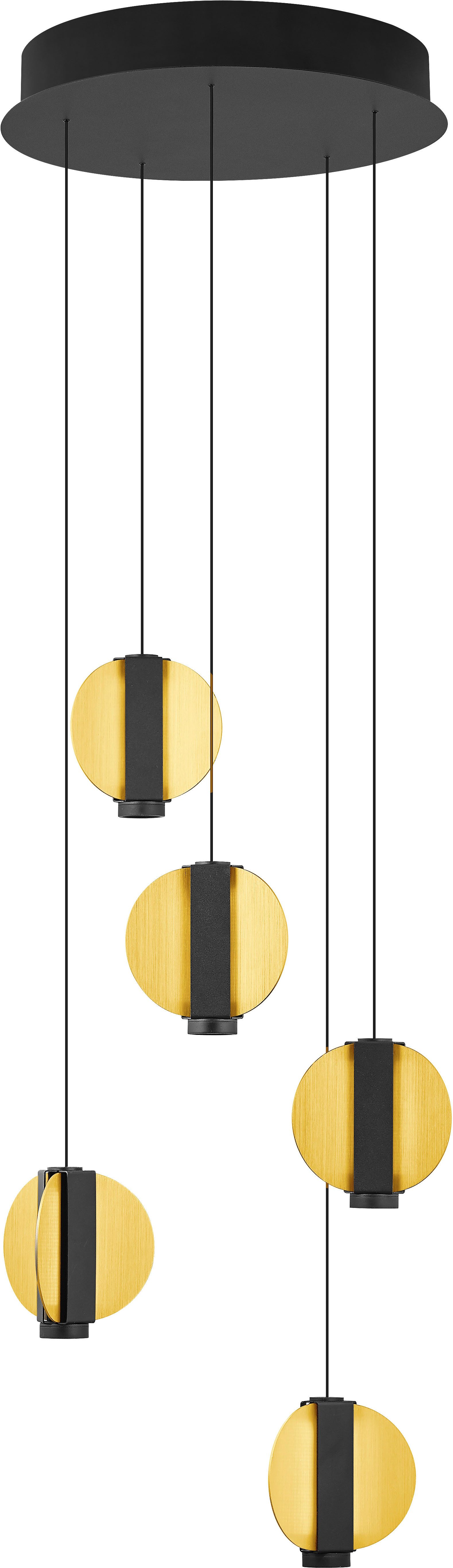 HELL höllisch gutes Licht LED Pendelleuchte IRIS, LED fest integriert, Warmweiß, B-Link Fernbedienung, Stufenlos höhenverstellbar