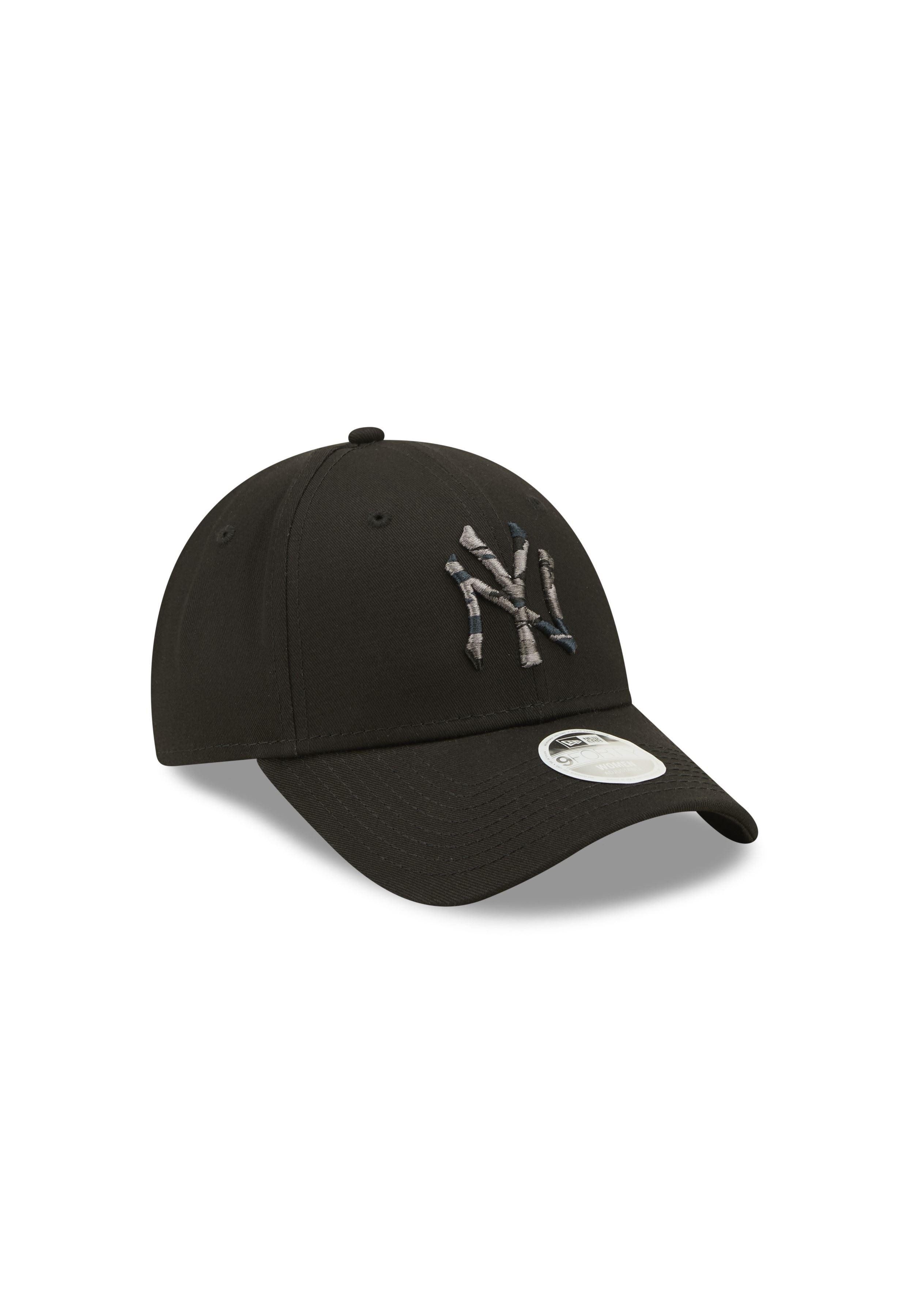 New Era Baseball Cap New York Yankees MLB Camouflage Infill Black 9Forty Adjustable Women C (1-St)