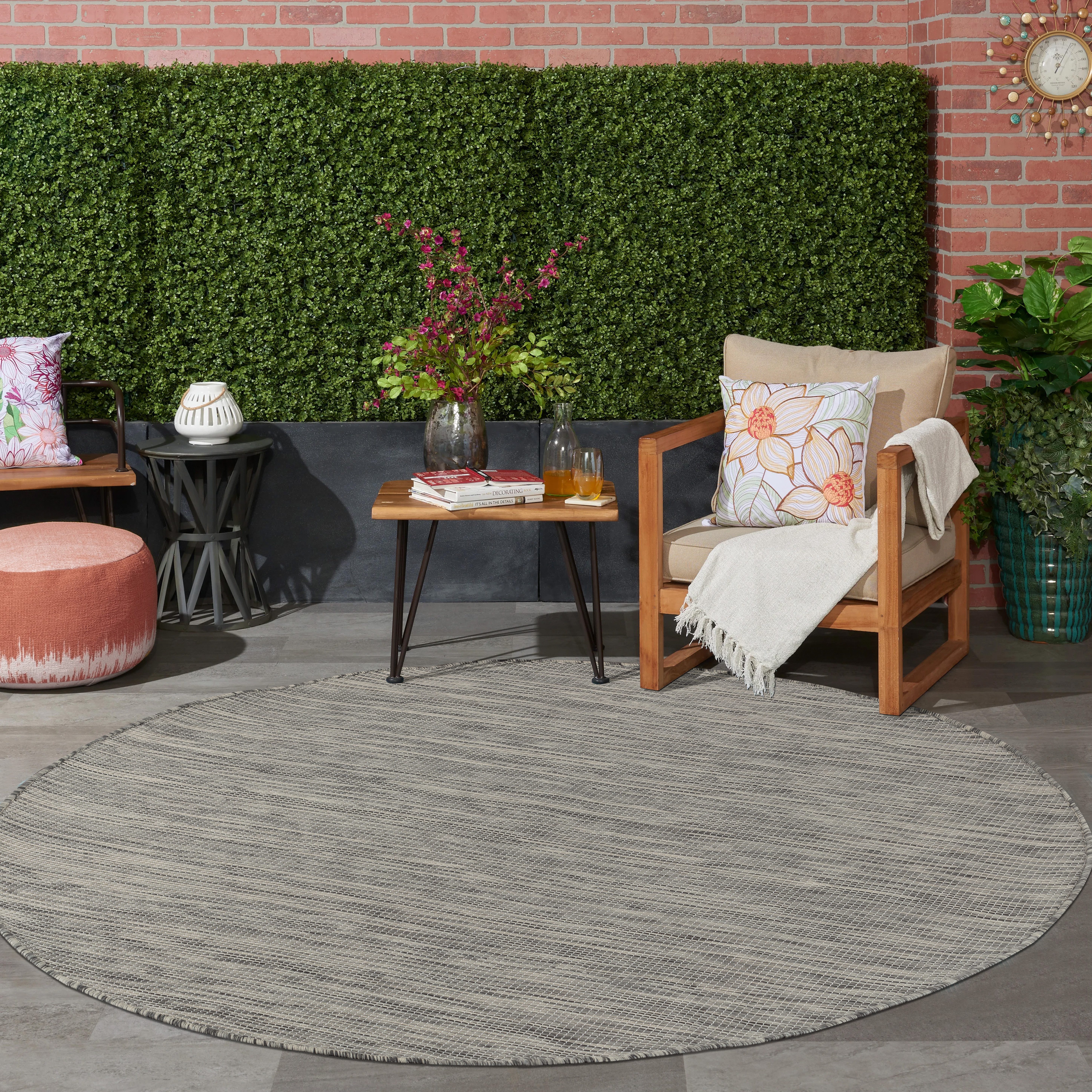 Jimri Outdoorteppich Key West, Rund, Outdoor Teppich Balkonteppich Terassen günstig online kaufen