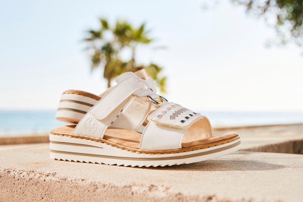 Rieker Pantolette, Keilabsatz, Sommerschuh, Schlappen mit günstig online kaufen