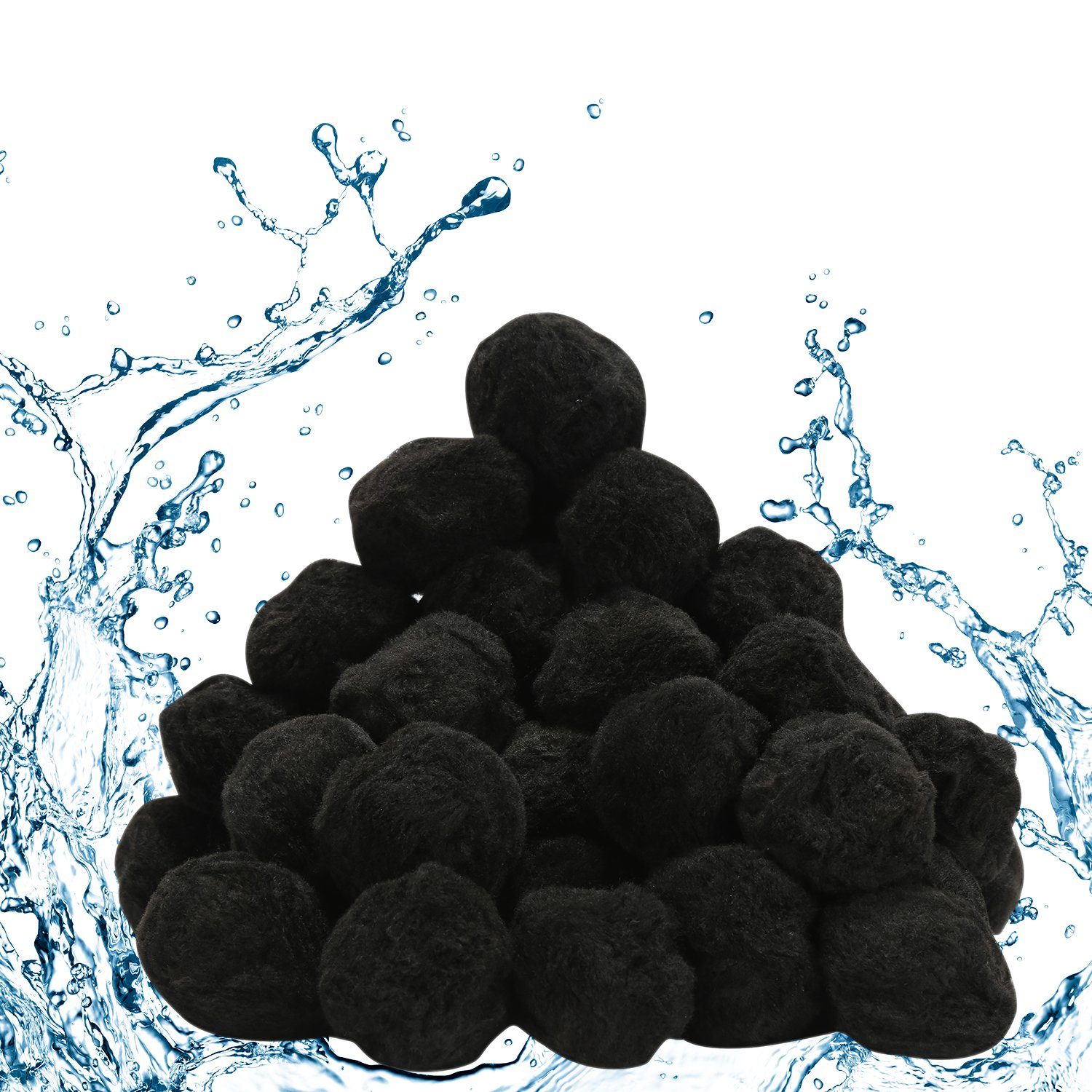Randaco Sandfilteranlage Filter Balls für Filterpumpe Filtersand für 25kg Filterballs 700g