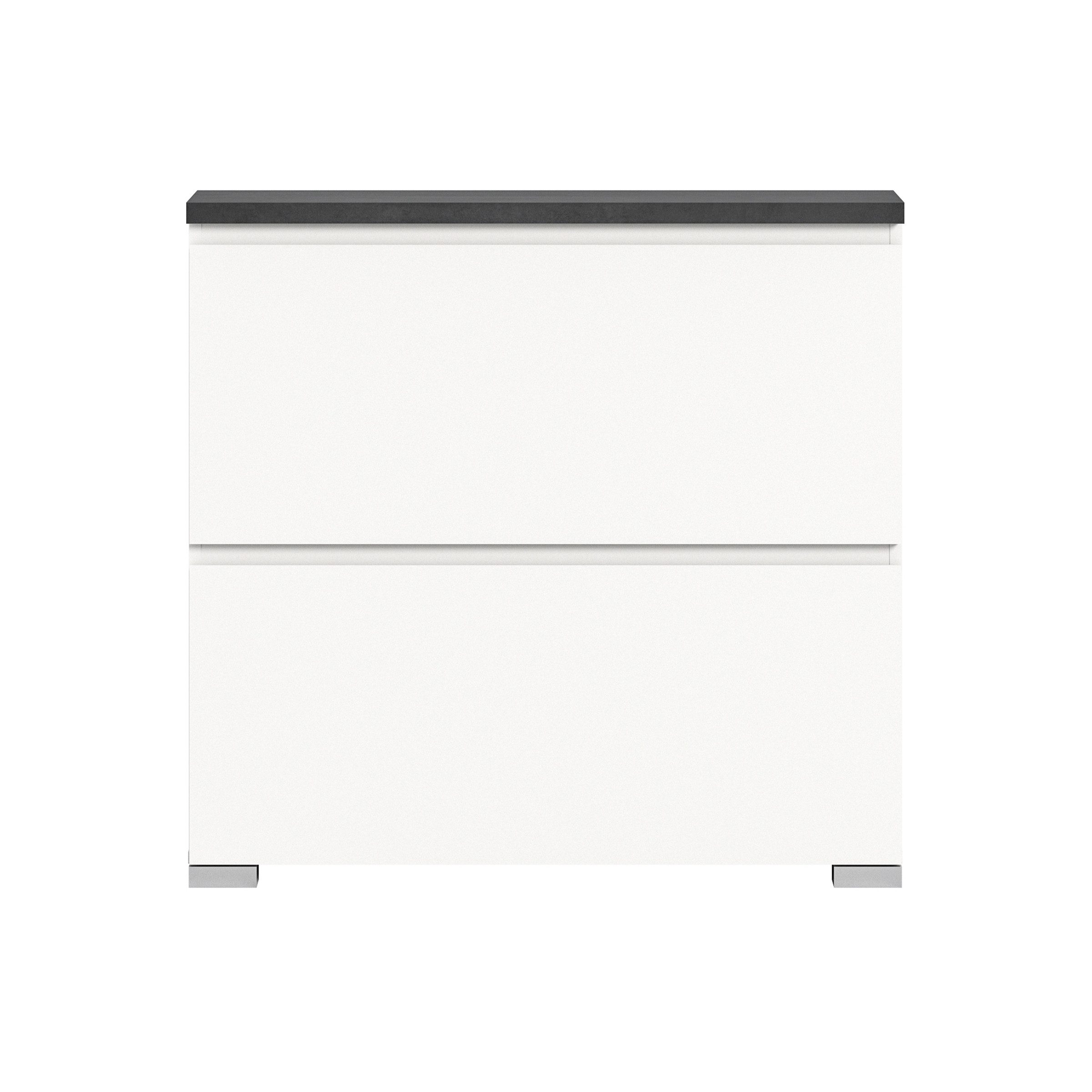 xonox.home Schuhschrank in Weiß - 95x88x18cm günstig online kaufen