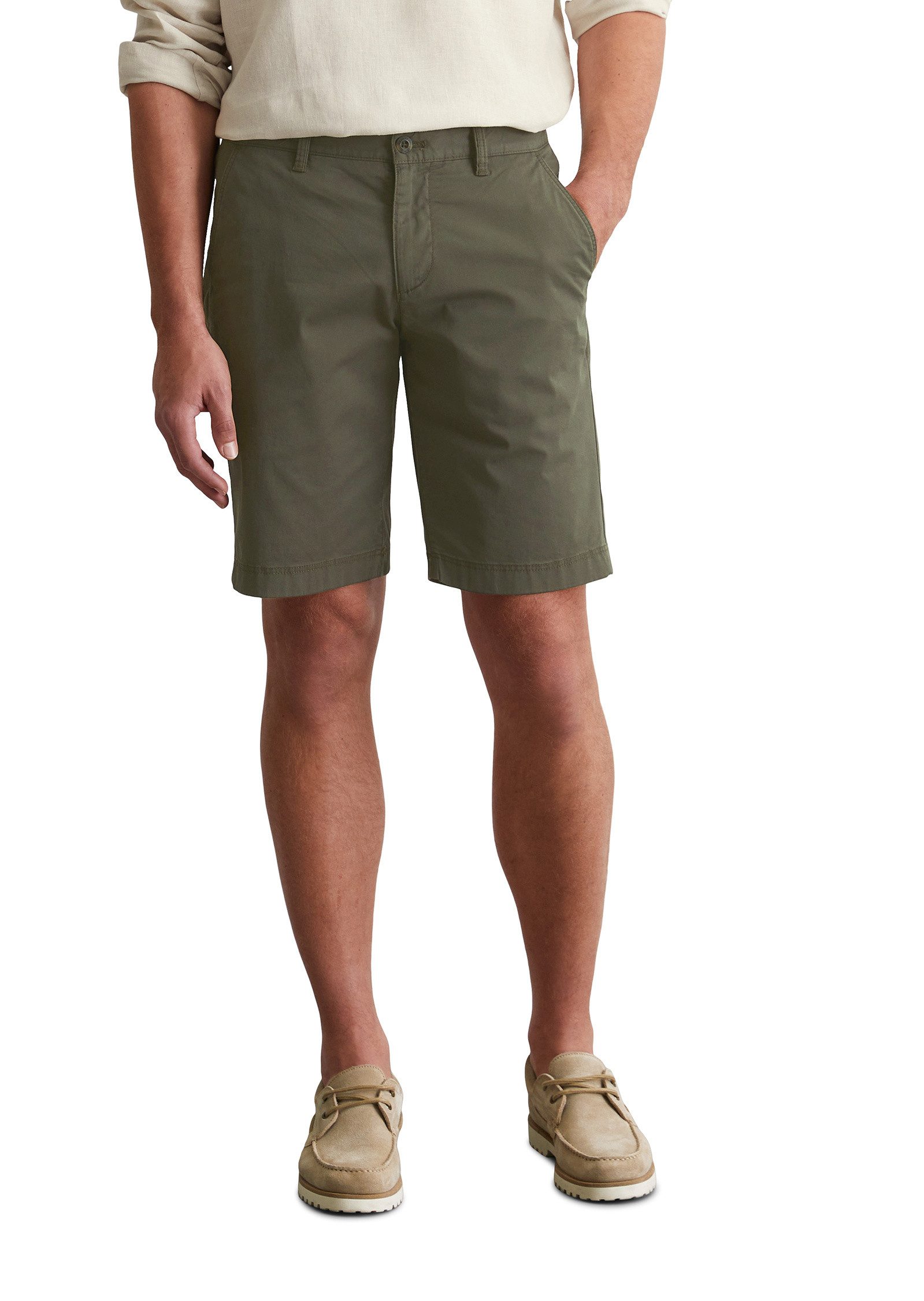 Marc O'Polo Shorts aus leichtem Bio-Baumwoll-Twill günstig online kaufen