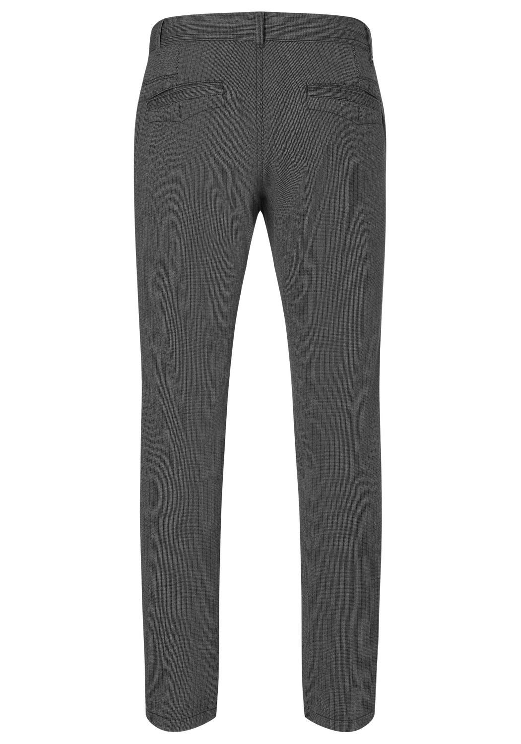 Grey REGULAR mit Check TIMEZONE Chinohose LUITZ Stretch 8655