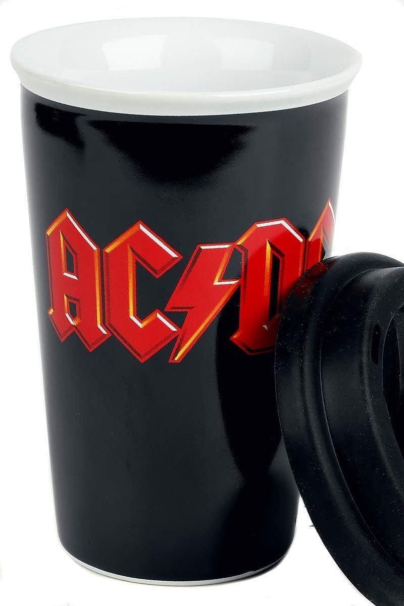 Klangundkleid Coffee-to-go-Becher AC/DC Reisebecher, 1-tlg., Offiziell lizenziertes AC/DC Produkt