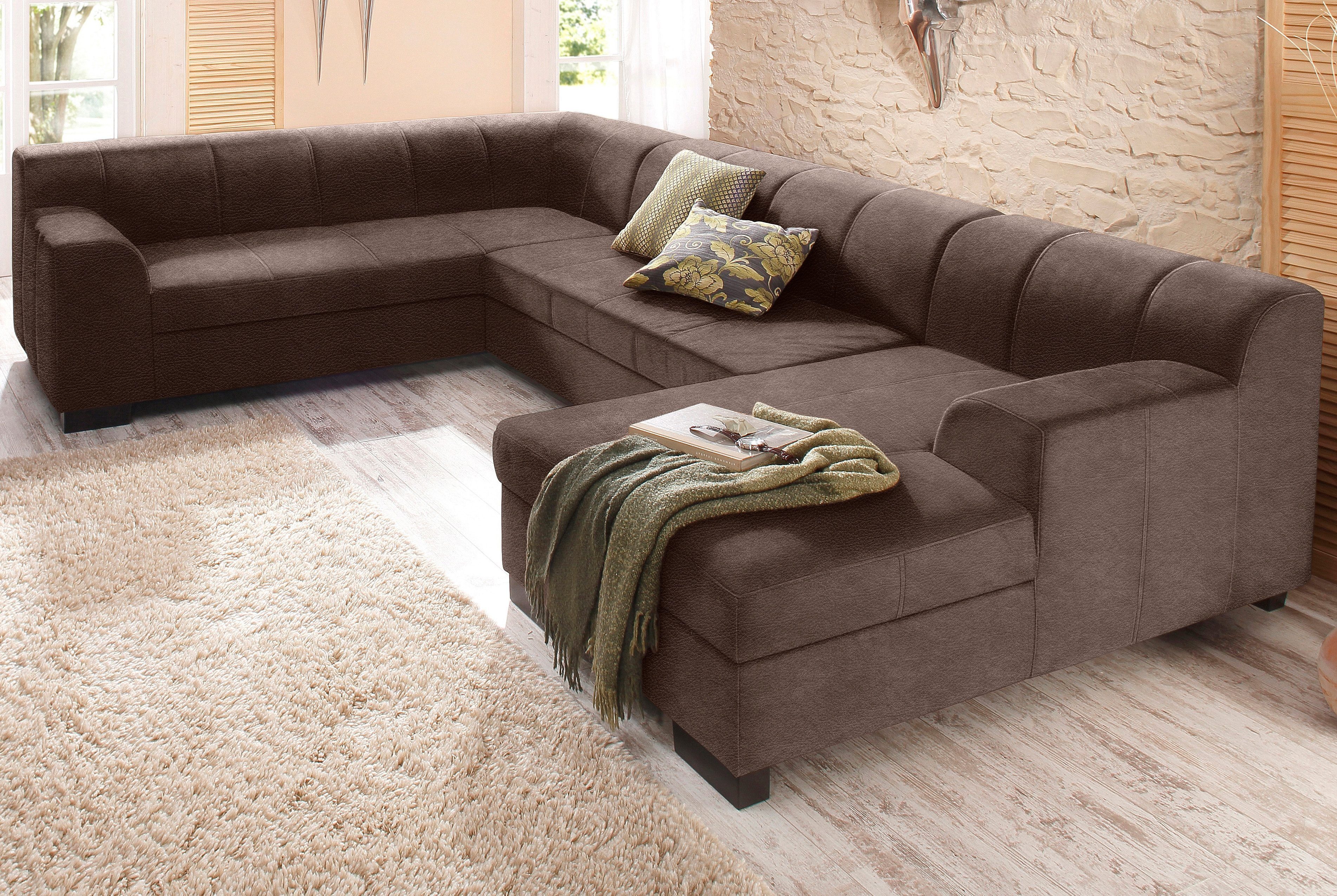 Home affaire Wohnlandschaft Falk klare Linien, günstig online kaufen