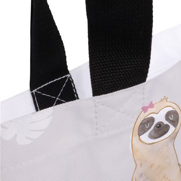 Mr. & Mrs. Panda Shopper Faultier Pärchen - Grau Pastell - Geschenk, Faultier Deko, Faultierpä (1-tlg), Modisches Design