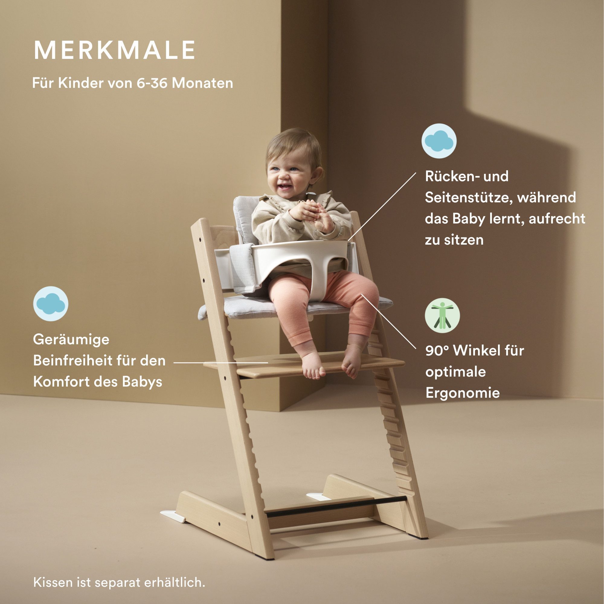 Stokke Hochstuhl Tripp Trapp® Kinderhochstuhl mit Baby Set² günstig online kaufen