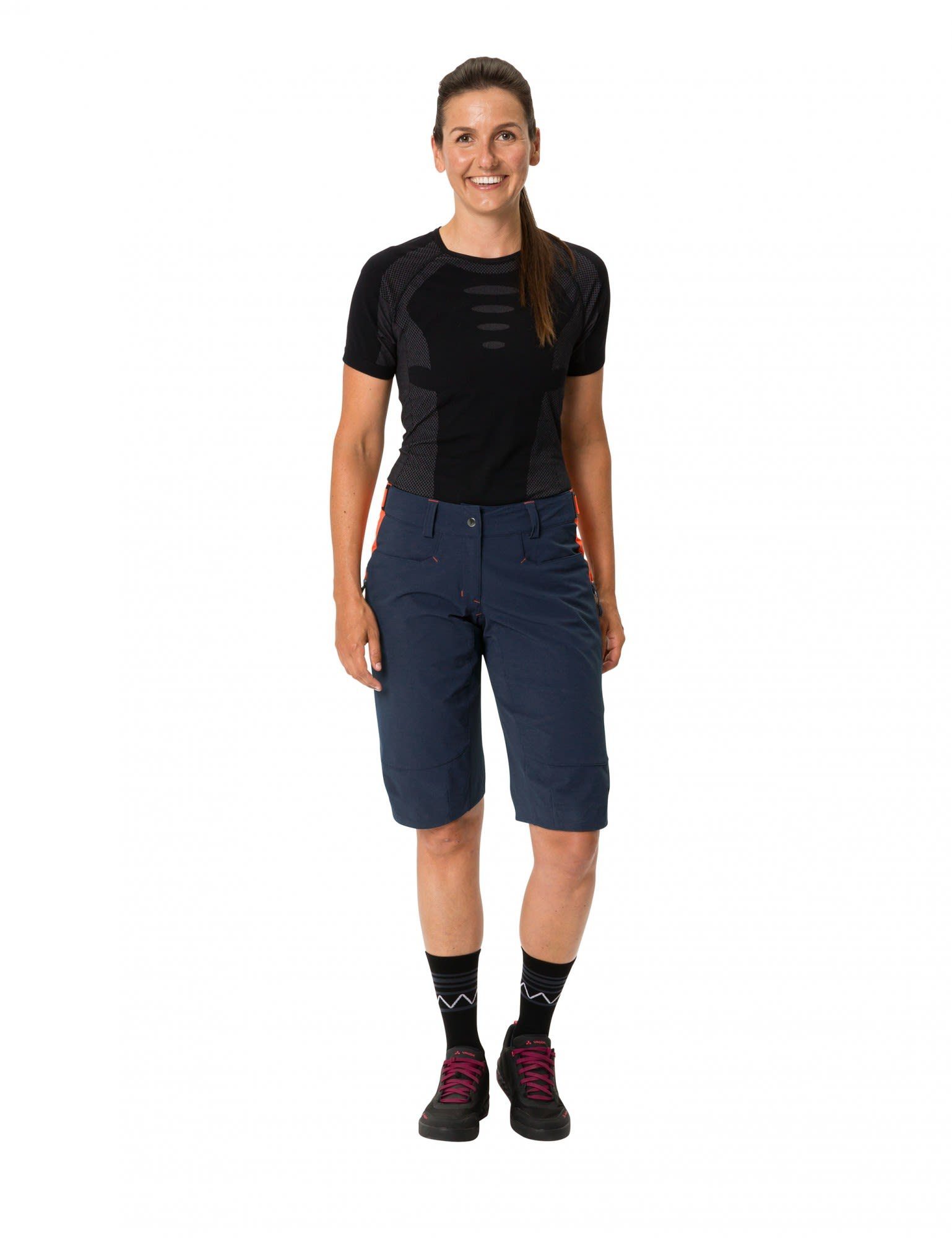 VAUDE Strandshorts Vaude Womens Damen Shorts Iv Dark Moab Shorts Sea