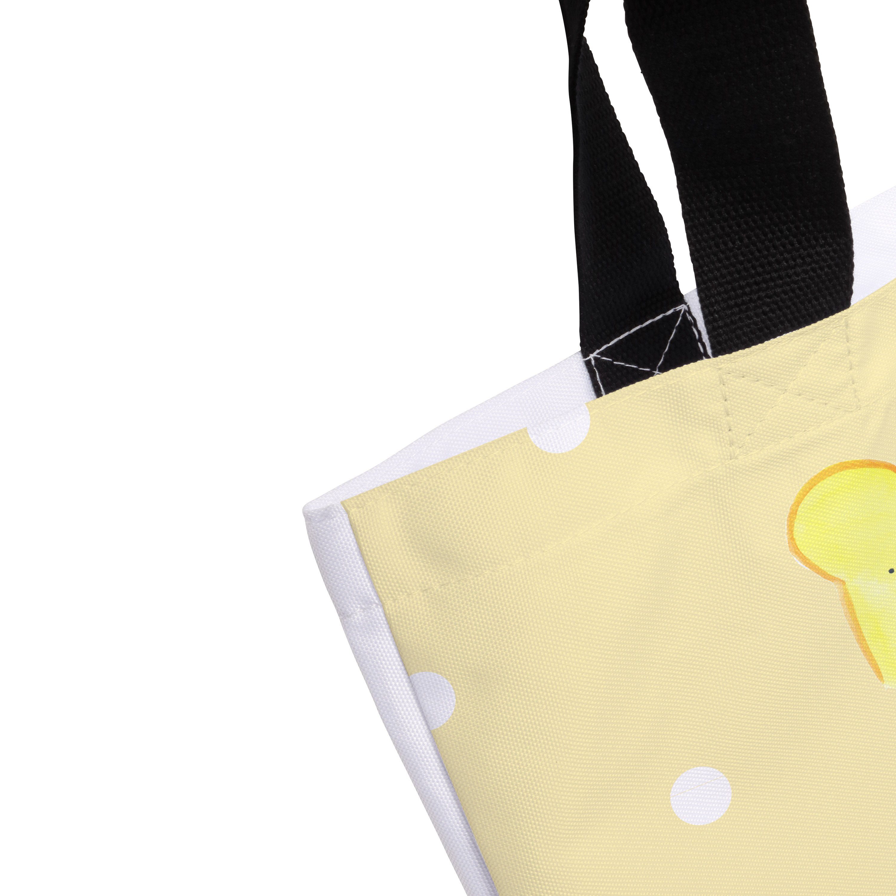 Mr. & Mrs. Panda Geschenk, & Tasche, Toast (1-tlg) Gelb Einkaufstasche, Marmelade Shopper Pastell - 