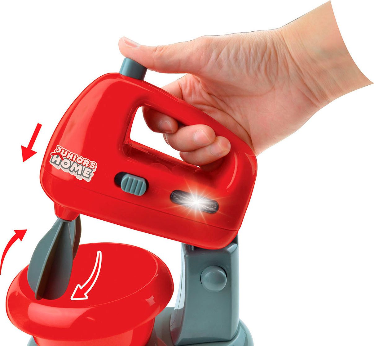 Happy People Kinder-Haushaltsset Standmixer und Mixer mit Topf, mit Licht- und Soundeffekt