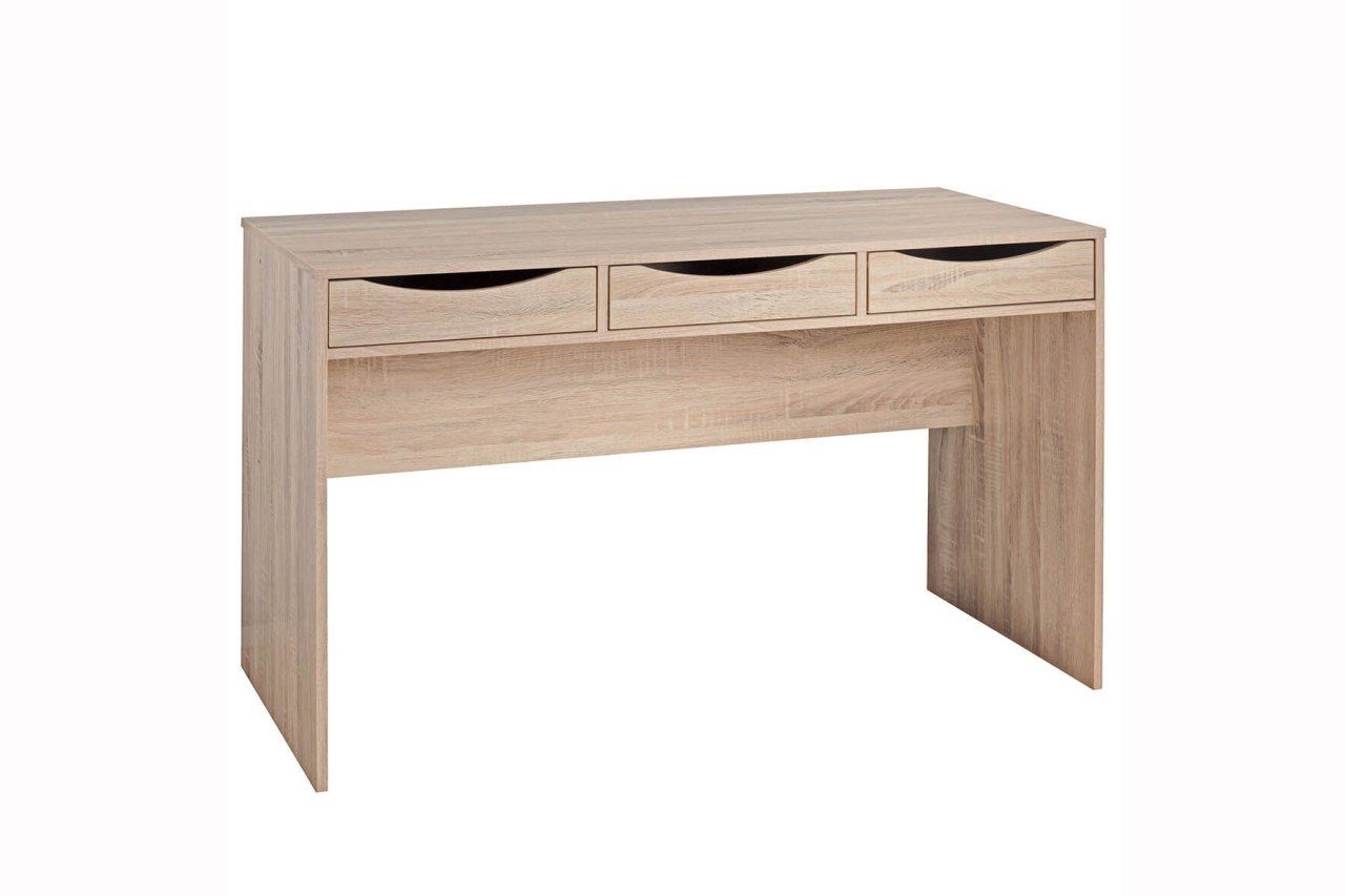 Holz Büro-Tisch Eiche Sonoma Schreibtisch RENO tinkaro