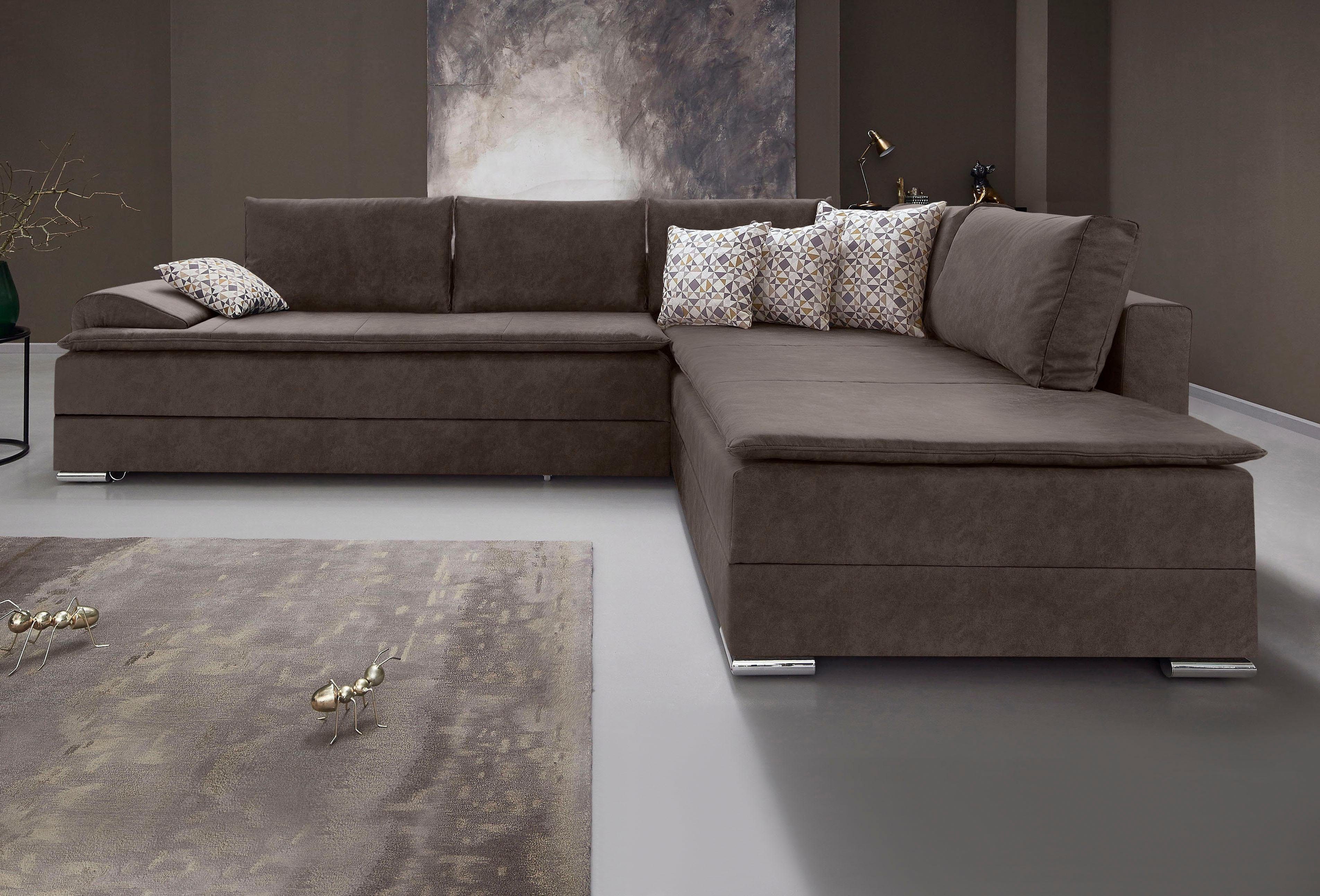 INOSIGN Ecksofa "Boxspringbett Night & Day L-Form mit Dauer-Schlaffunktion günstig online kaufen