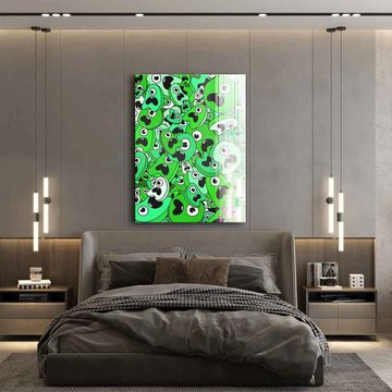 DOTCOMCANVAS® Acrylglasbild Sordins Green - Acrylglas, Acrylglasbild Sordins Green comic Figur grün hochkant