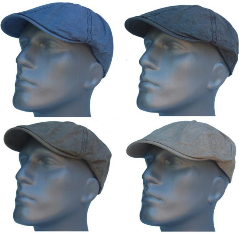 Cool4 Schiebermütze 6-Panel Flatcap Jeans stonewashed