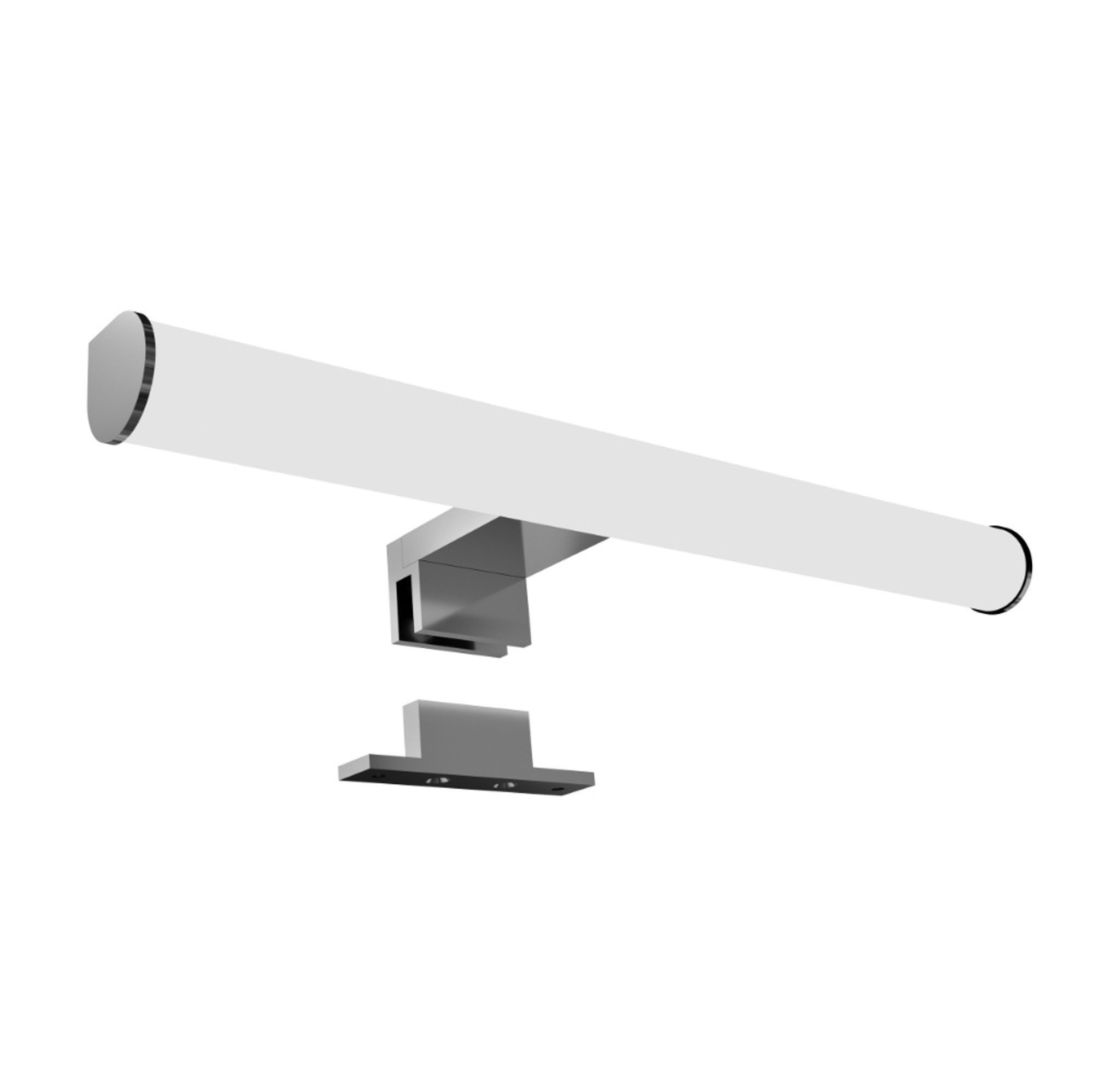 kalb LED Spiegelleuchte LED 300mm Aufbauleuchte 230V Badezimmer Leuchte verchromt, 300mm warmweiß, warmweiß – Bild 5 von 5