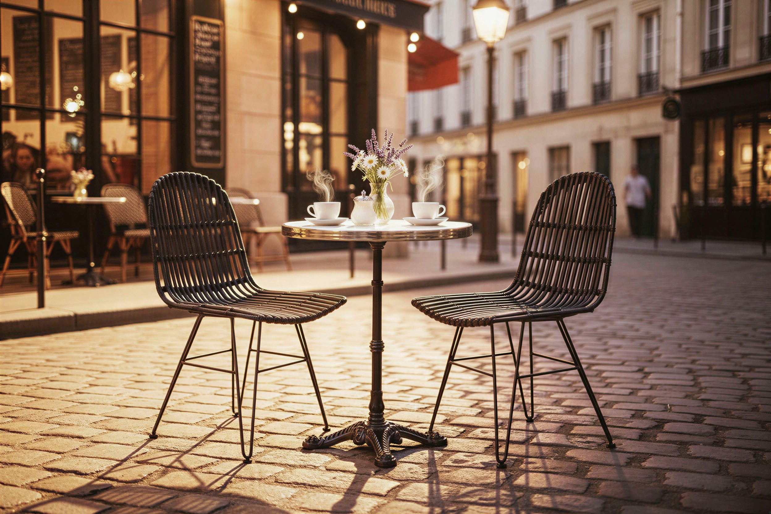 SIT Rattanstuhl Rattan Vintage, Shabby Chic, Vintage