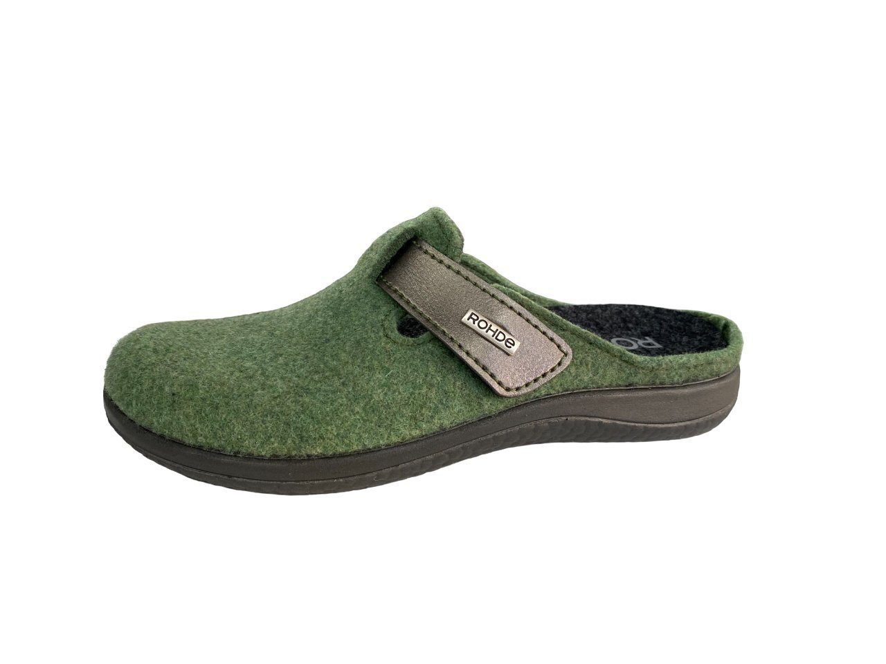 Rohde Rohde Damen Pantoffel 6549-62 Pesto grün Hausschuh