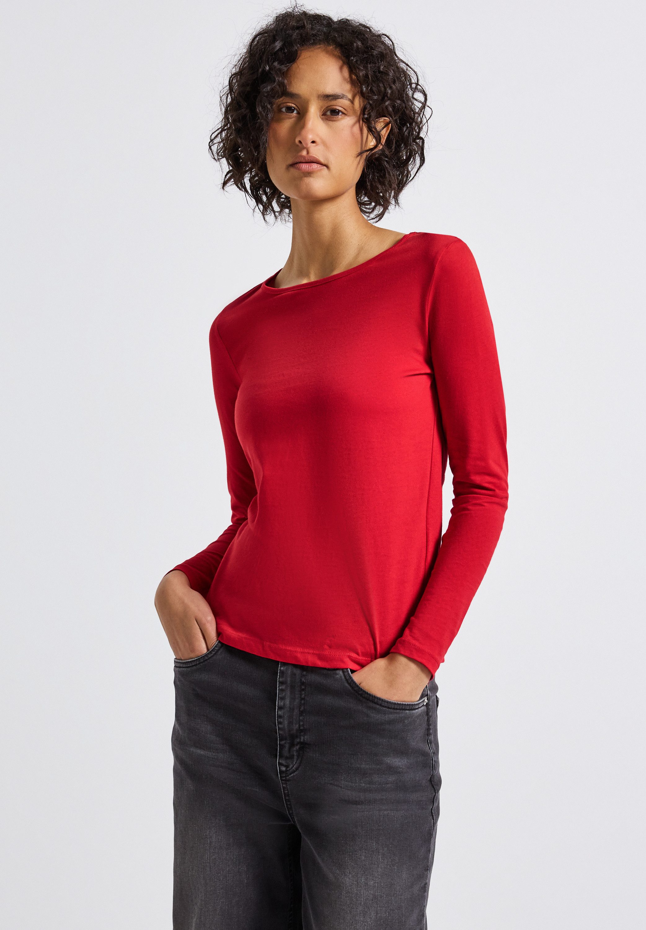 STREET ONE Langarmshirt Basic