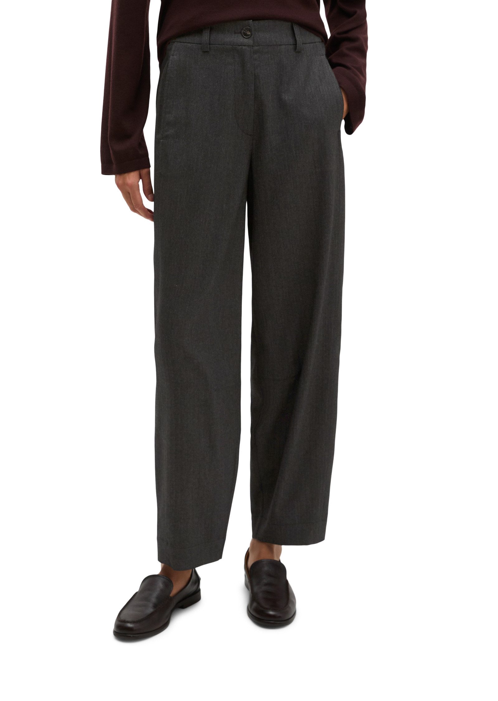 Marc O'Polo Chinohose in Woll-Optik