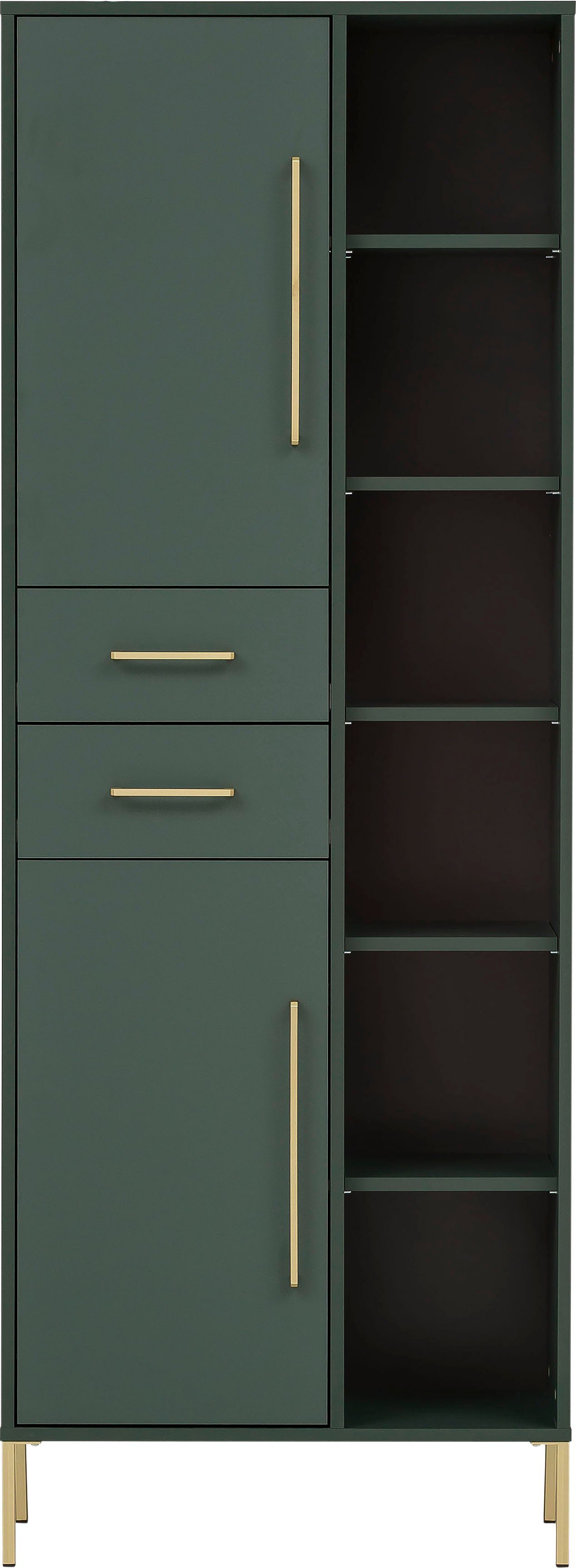 Schildmeyer Hochschrank Kent Breite 67,1 cm, made in Germany waldgrün | waldgrün | Hochschränke