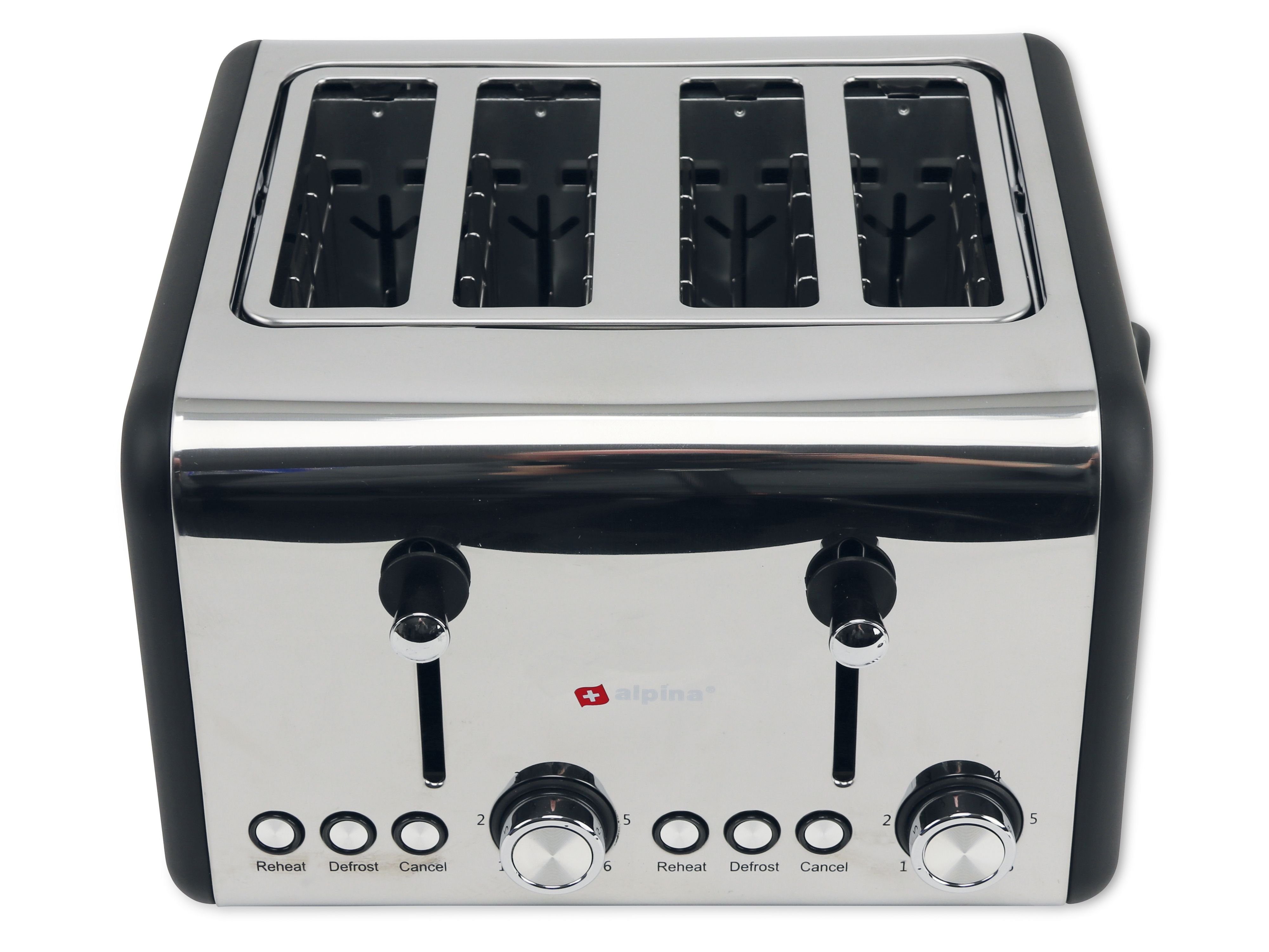Scheibentoaster, Toaster ALPINA 1500 Toaster, W, 4 Alpina silber