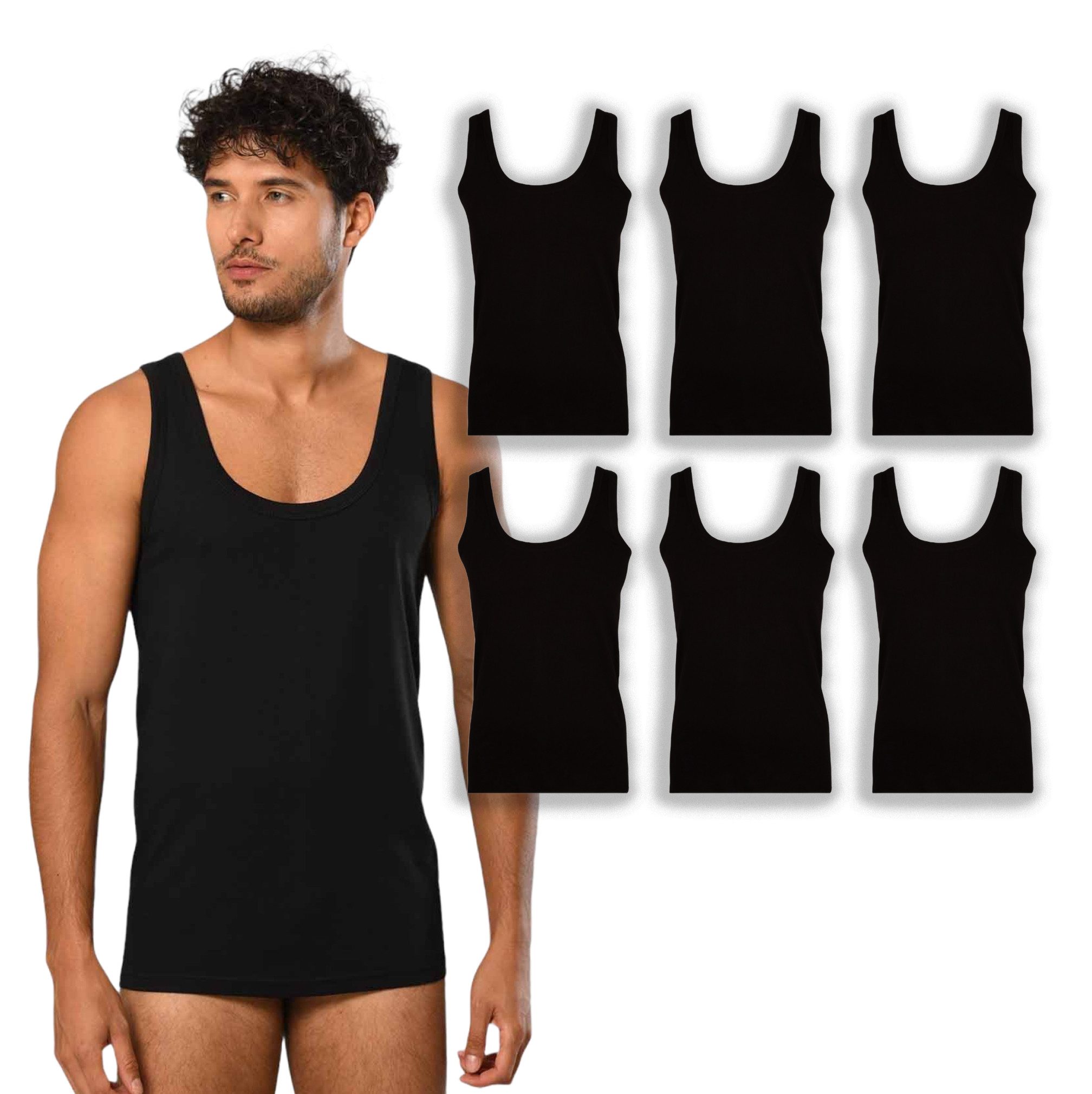 Unterhemd Herren Unterwäsche Tank Top Multipack – Baumwoll Unterhemd S-4XL
