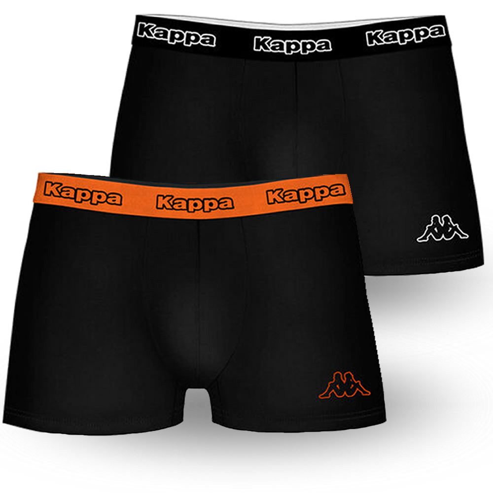 Kappa Boxershorts Herren 10er Pack – Unterhosen Größen M-XXL, Hochwertige Baumwolle (Spar-Set) Elastischer Bund mit Kappa-Logo