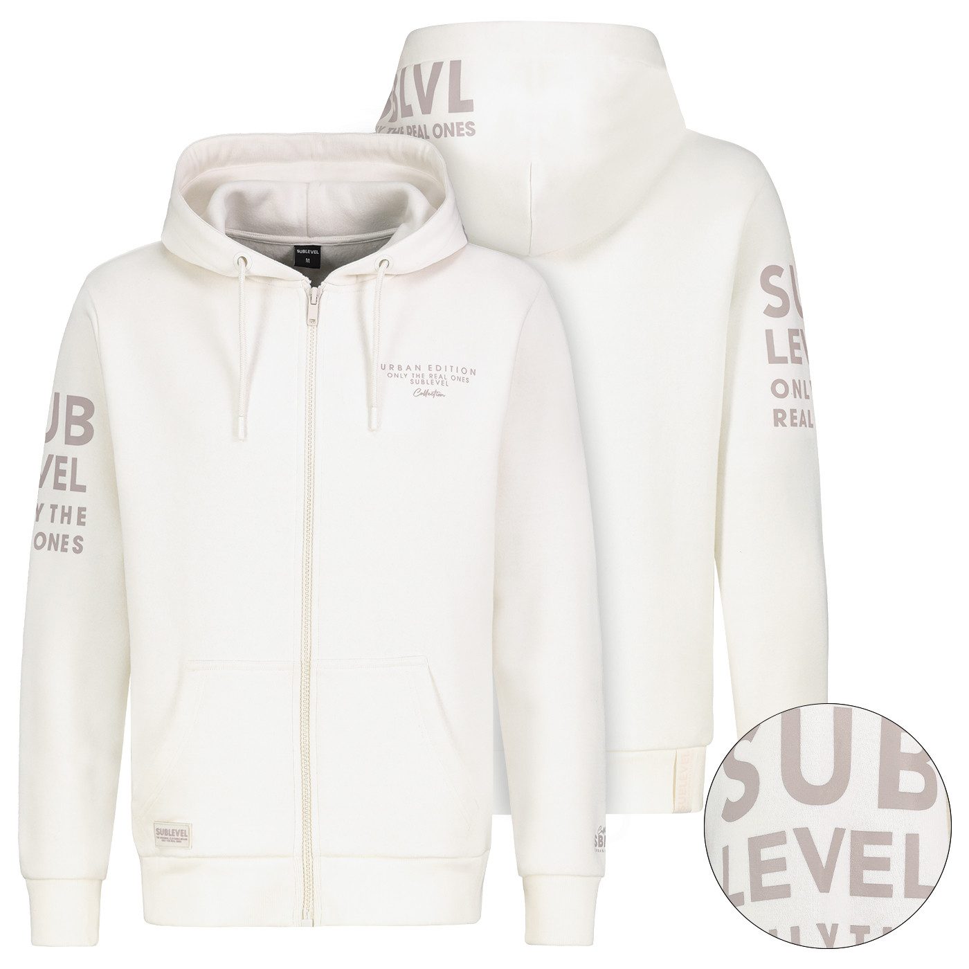 SUBLEVEL Sweatjacke Herren Sweat Jacke Hoodie Kapuzenpullover Übergangs Herbst Winter