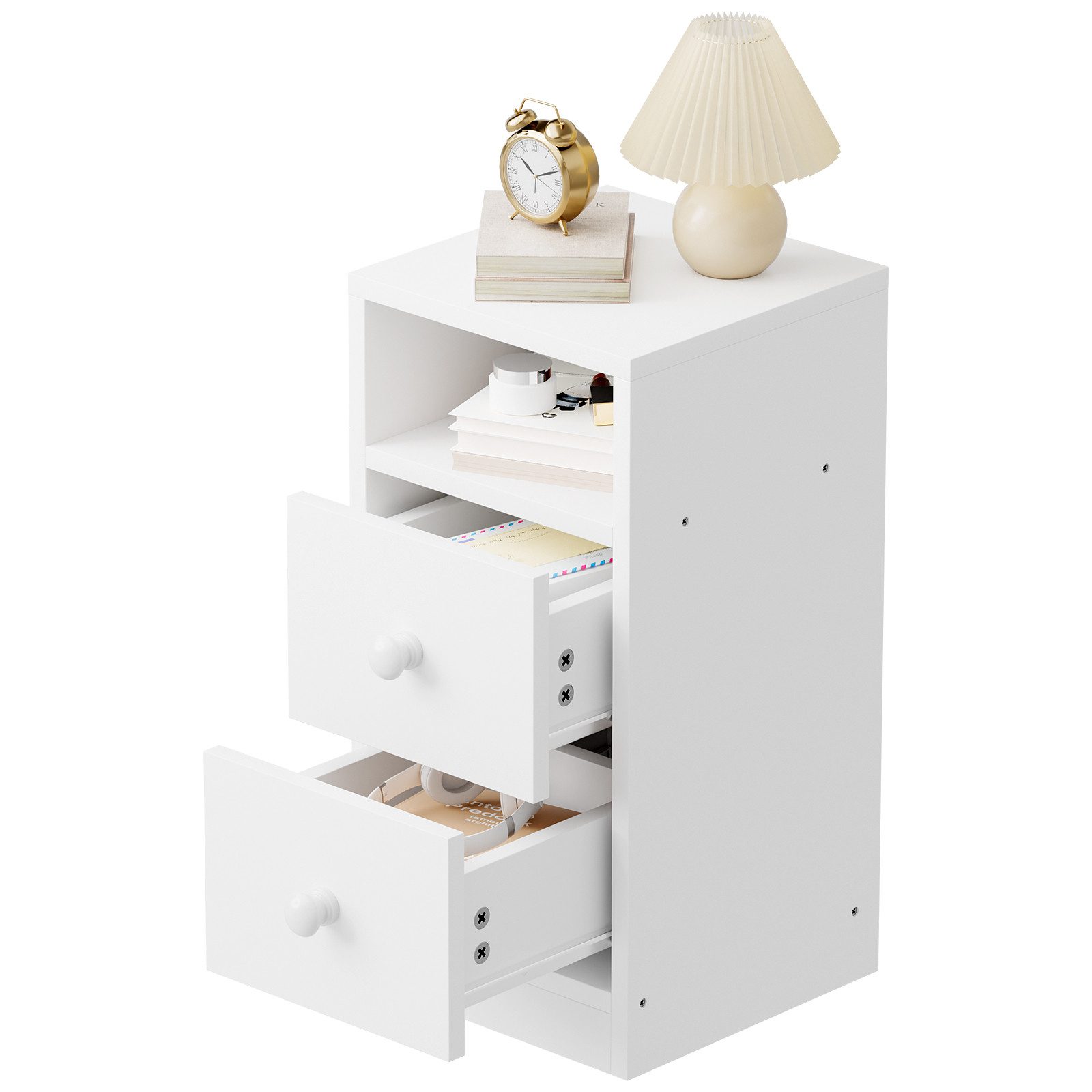VINGLI Nachttisch weiß – 1er/2er Set, günstig online kaufen
