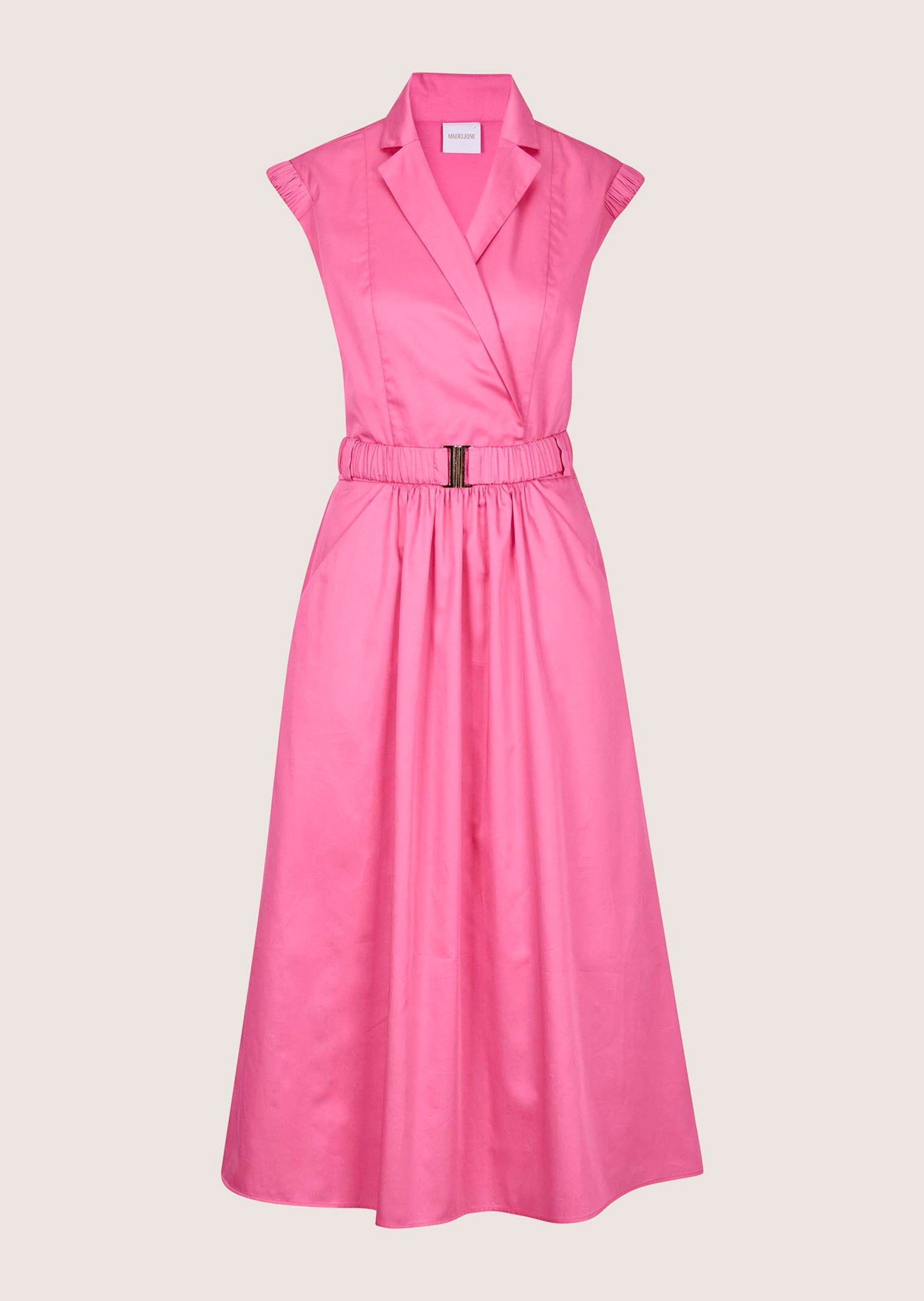 Midikleid Sommerkleid mit Gürtel
