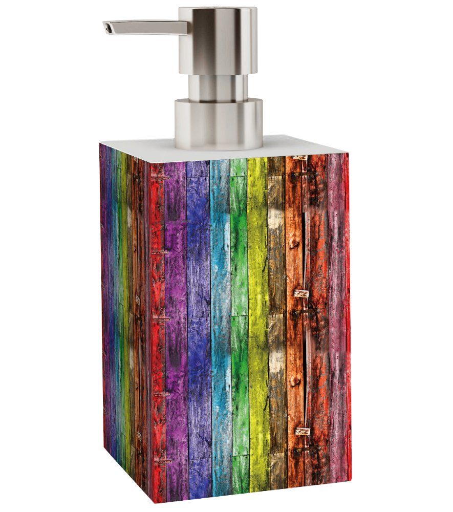 Sanilo Seifenspender & stabile Design, stylisches Pumpe, hochwertig modernes Rainbow