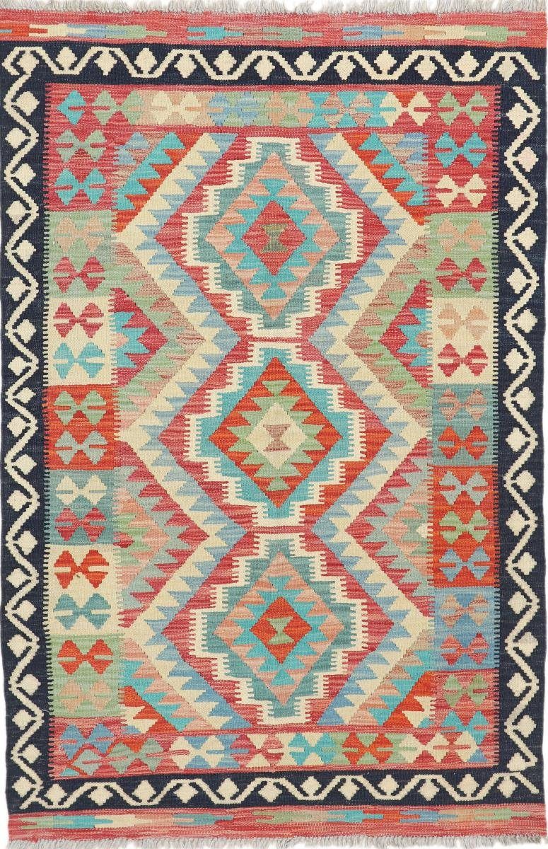 Orientteppich Kelim Afghan Heritage 102x154 Handgewebter Moderner Orientteppich, Nain Trading, rechteckig, Höhe: 3 mm
