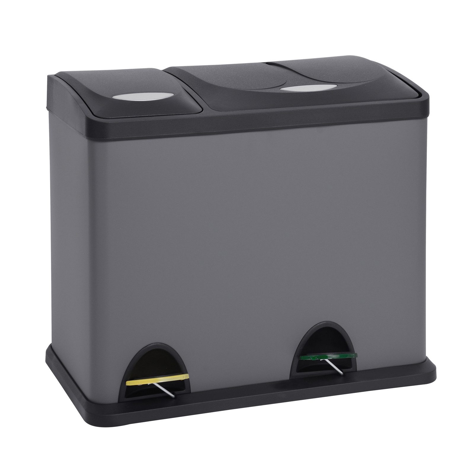 SVITA Mülltrennsystem TC2Combo26, Treteimer, Trennsystem, 2 Inneneimer, Farbunterteilung