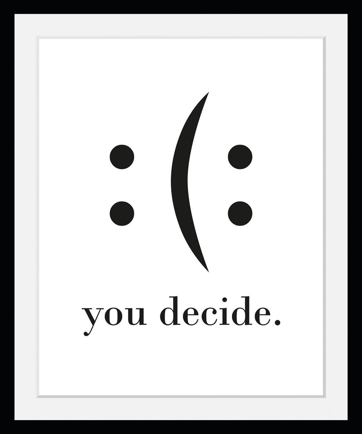queence Poster you decide, Motivationsbilder, Schriftzug, günstig online kaufen